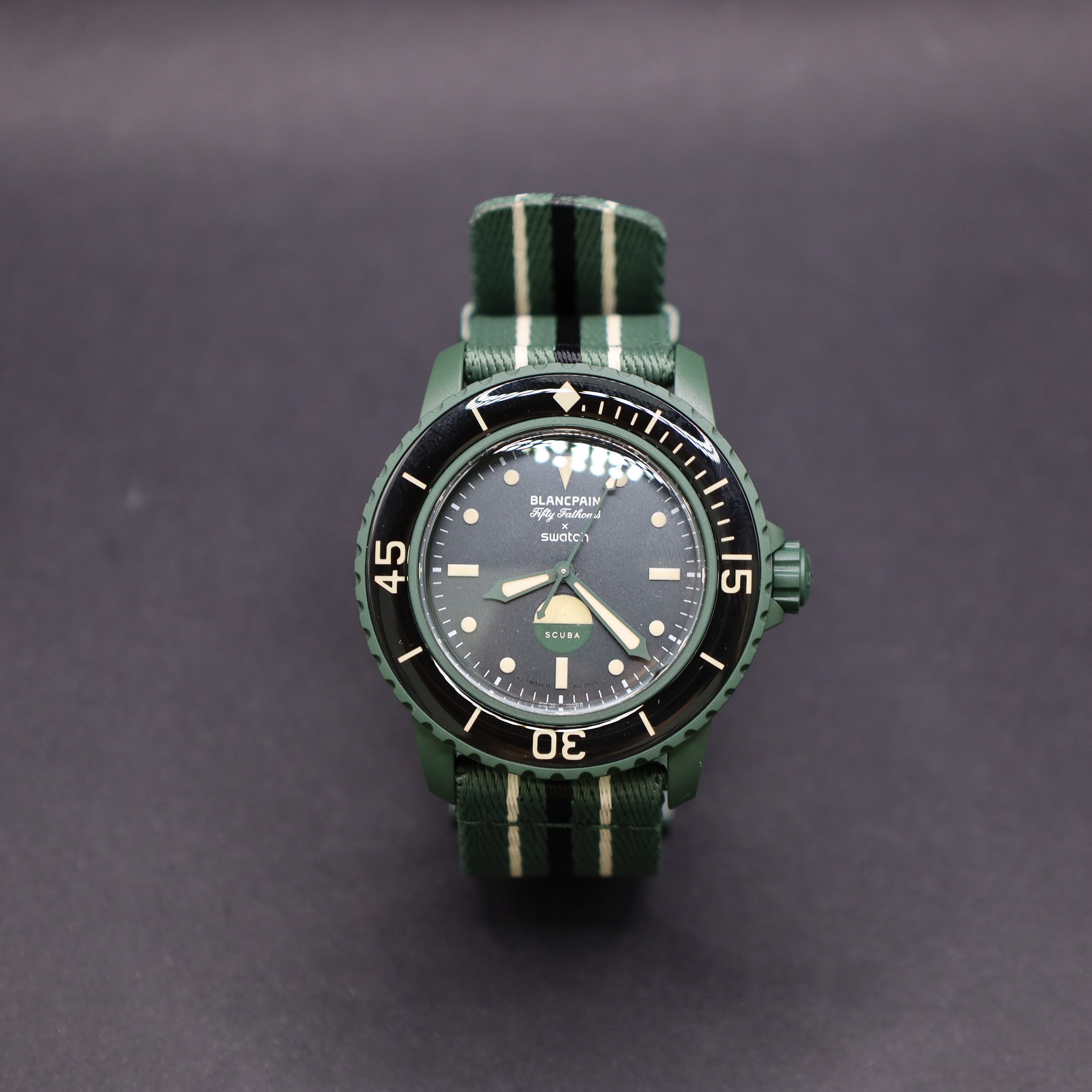 Swatch Automatikuhr Swatch x Blancpain Green Abyss Automatikuhr Bioceramic günstig online kaufen