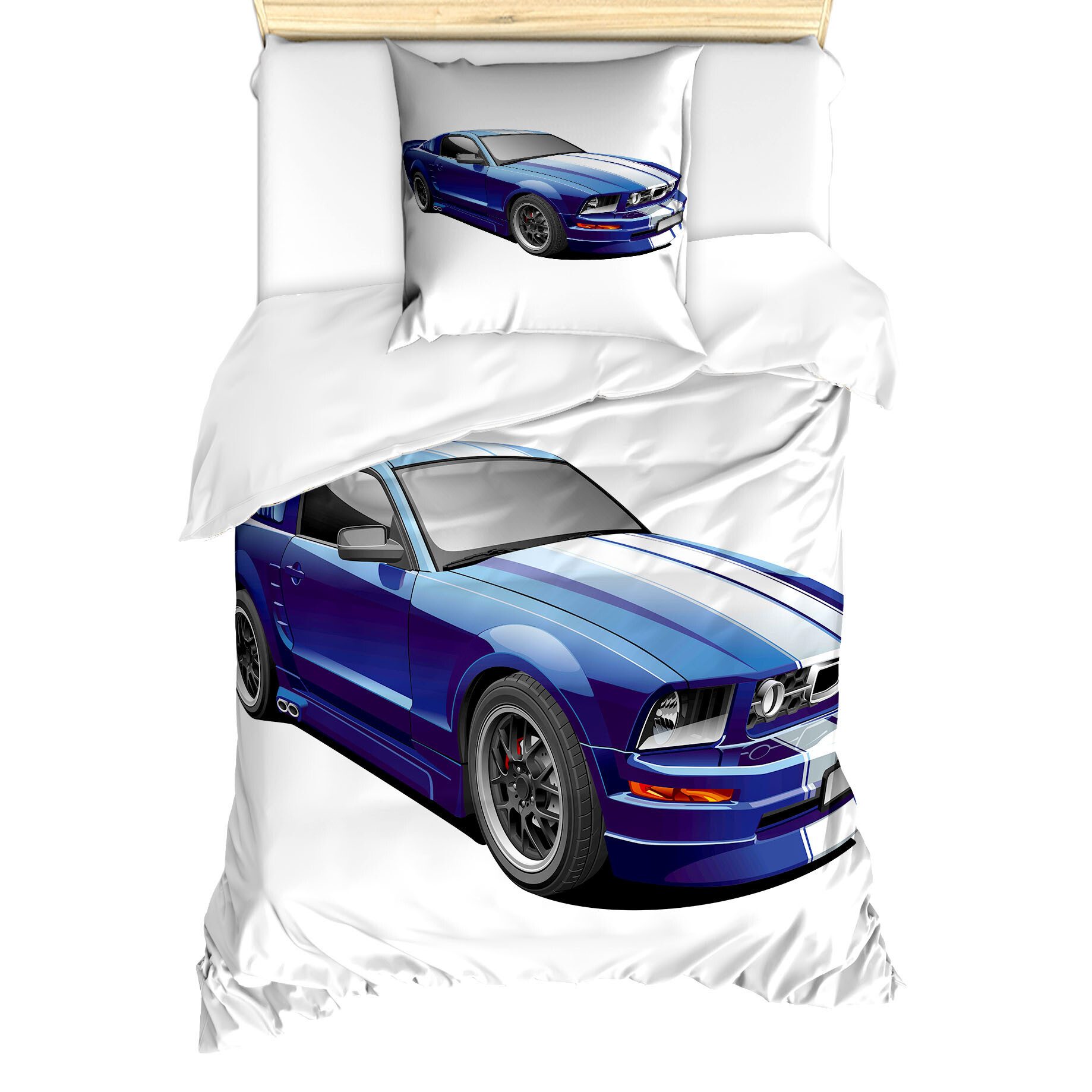 Abakuhaus Постельное белье Milbensicher Всеrgiker geeignet mit Kissenbezug, Microfaser, Teen Zimmer Race Car Vivid Kinder