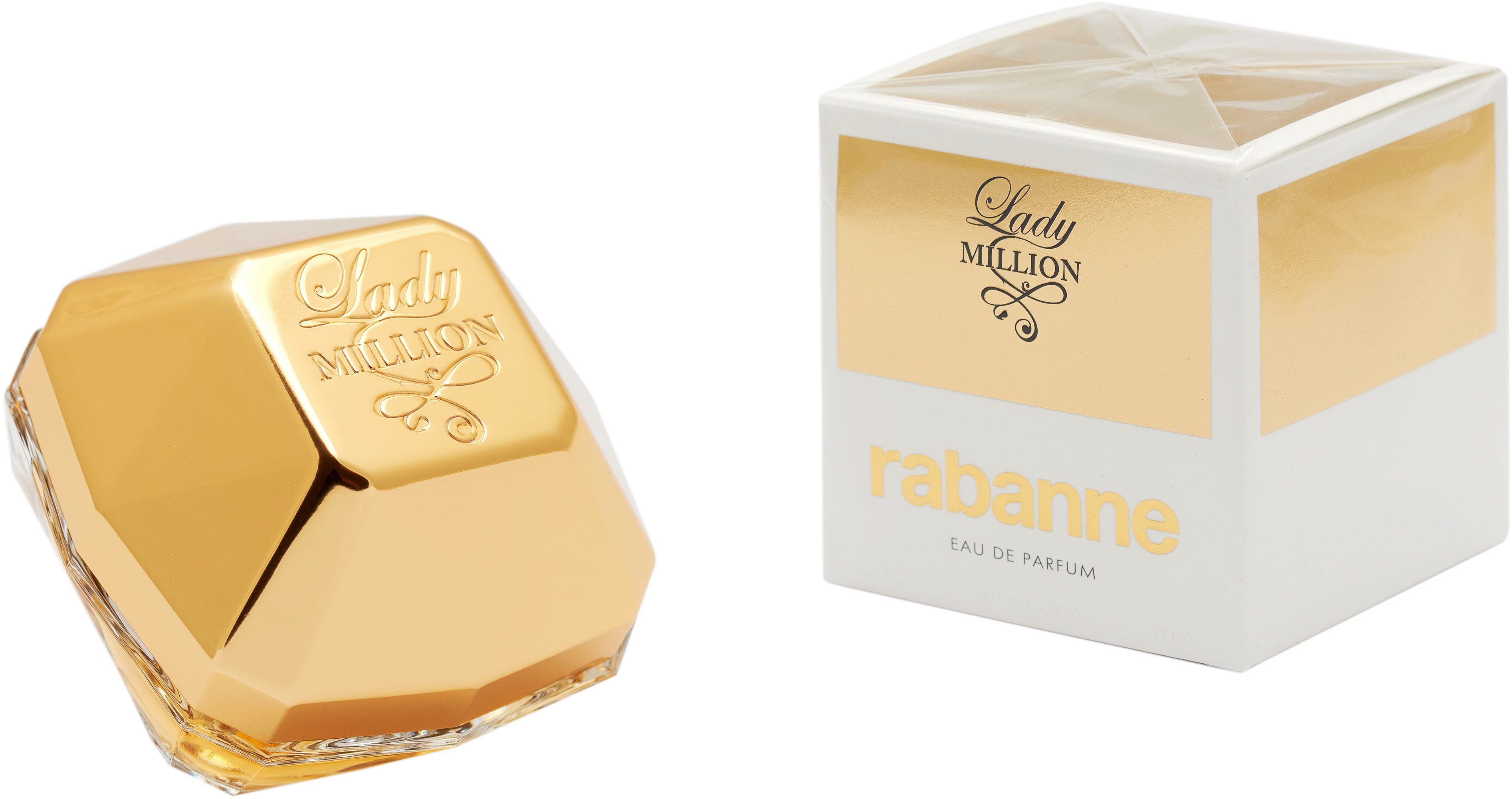 paco rabanne Eau de Parfum Lady Million, mit blumigen Elementen