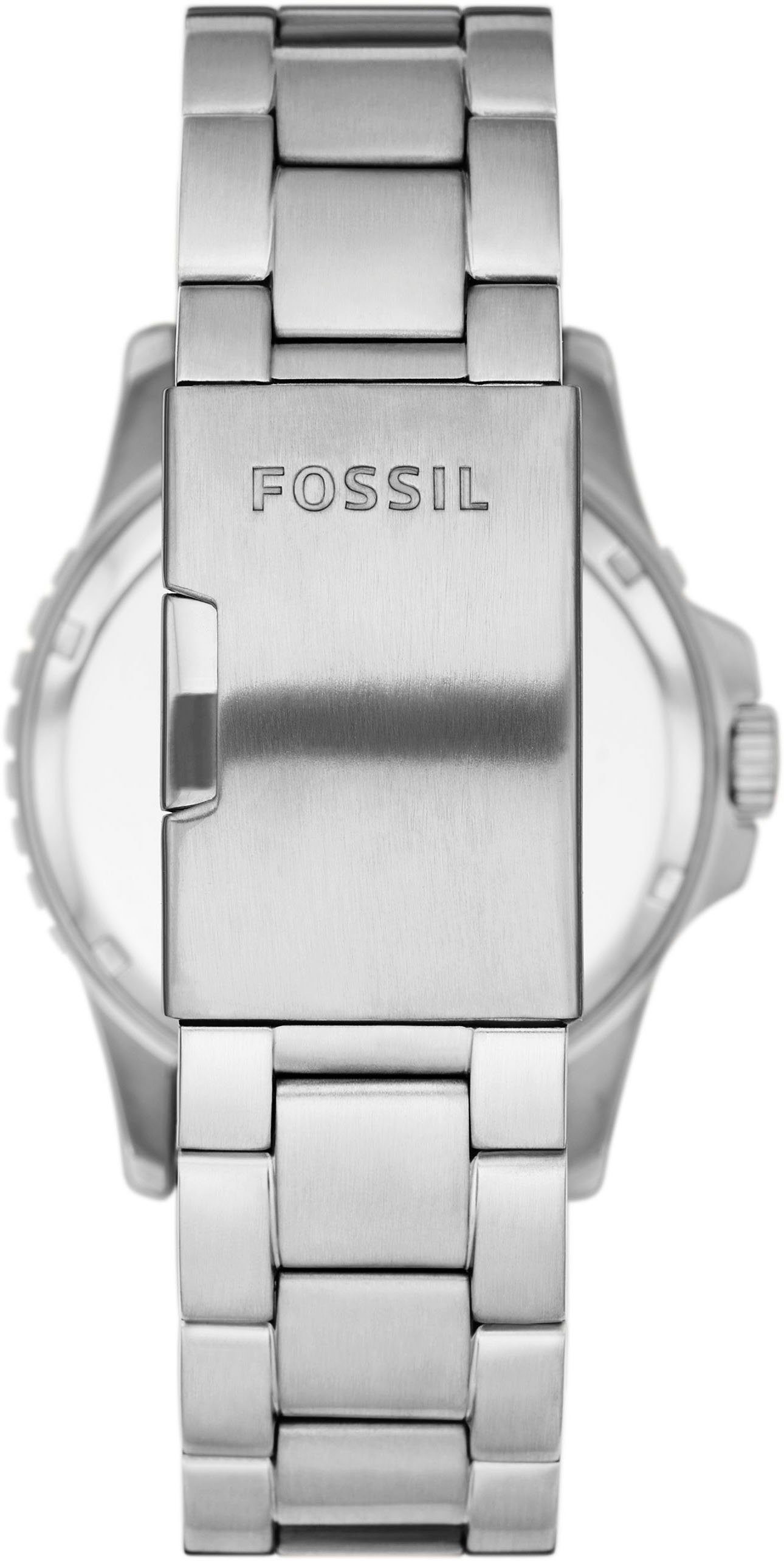 Fossil Quarzuhr FOSSIL BLUE DIVE, FS6013, Edelstahlgehäuse, Ø ca. 42 mm