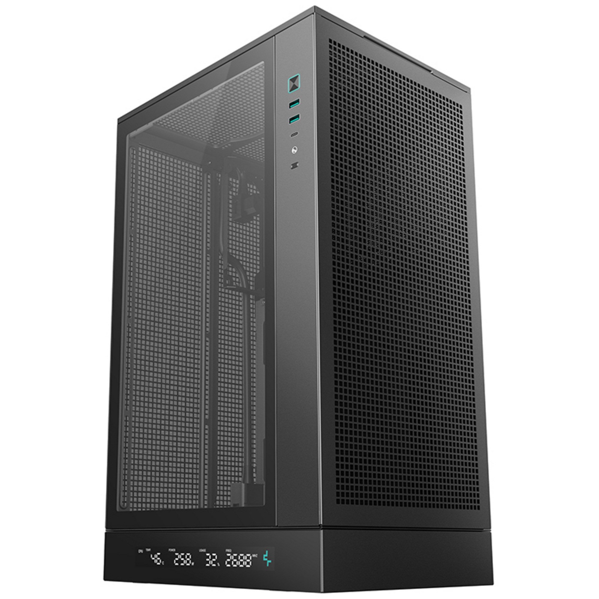 PC-Gehäuse DeepCool CH270 Digital, Tower-Gehäuse, (Tempered