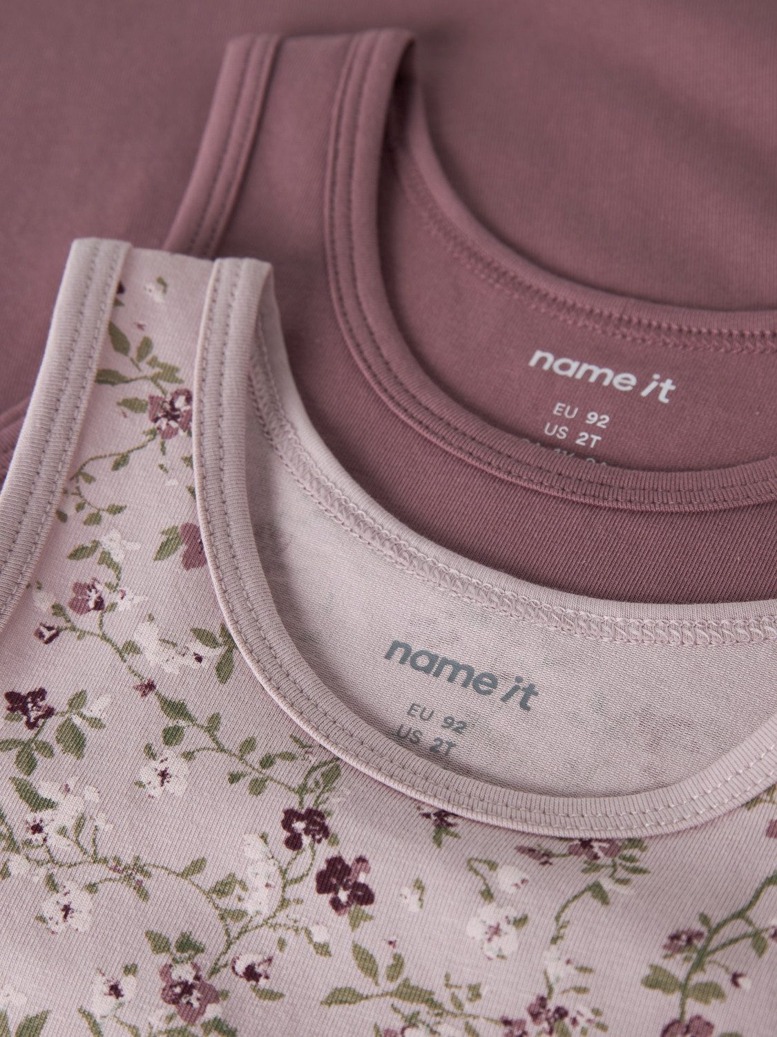 Name It Unterhemd (2-St) Nmftank Top 2P Violetflower – Bild 5 von 5