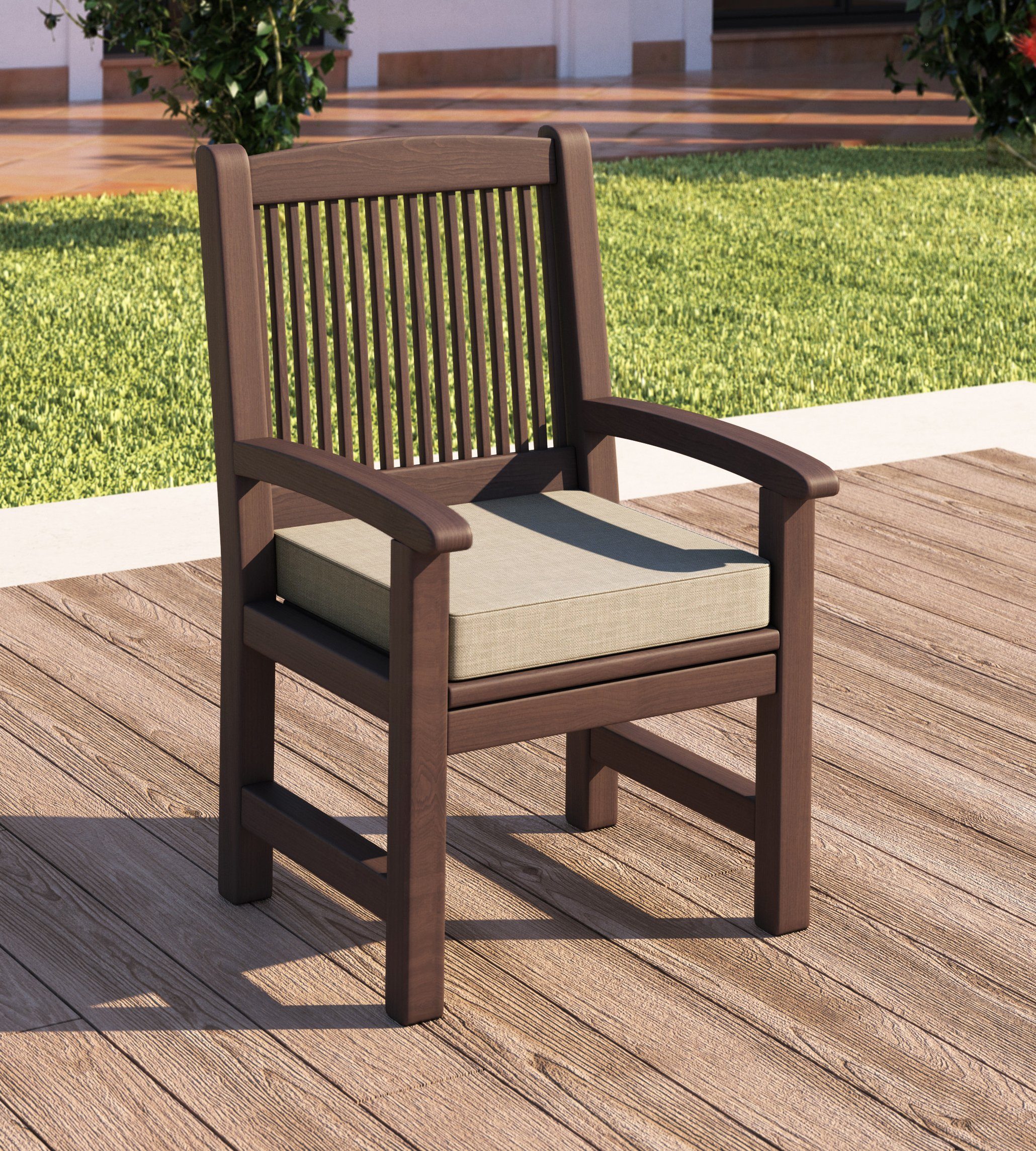 sunnypillow Bankauflage Bankauflage Auflage für Gartenbank 100 - 200 cm, Bankkissen mit abnehmbarem Bezug 40 x 40 x 5cm