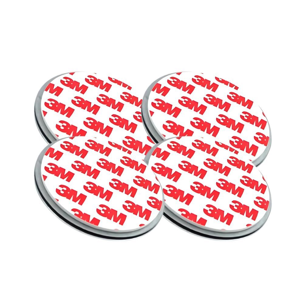 Defactoshop Magnethalter Magnetbefestigung Magnethalterung Magnetpad für Rauchmelder (4-St), Zur Befestigung Ihres Rauchmelders ohne Bohren oder Schrauben