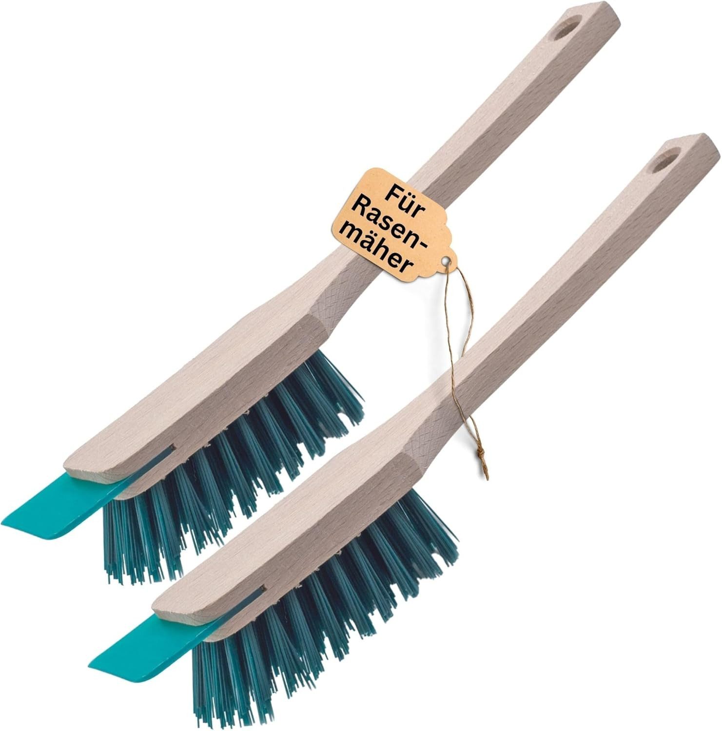 Novaliv Krümelkehrer 30780-2x, (2-tlg), Novaliv 2er Set Bürste Rasenmäher Reiniger Rasenmäherbürste mit Schabe