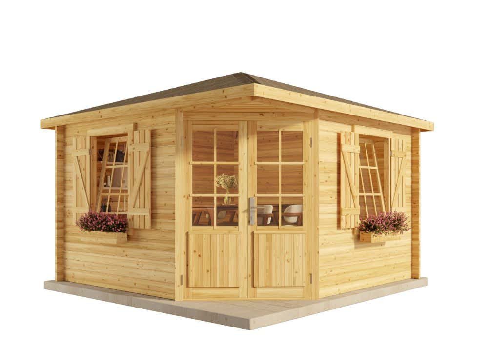 Thumbnail - Alpholz Gartenhaus 5-Eck Monica Royal, BxT: 377x377 cm