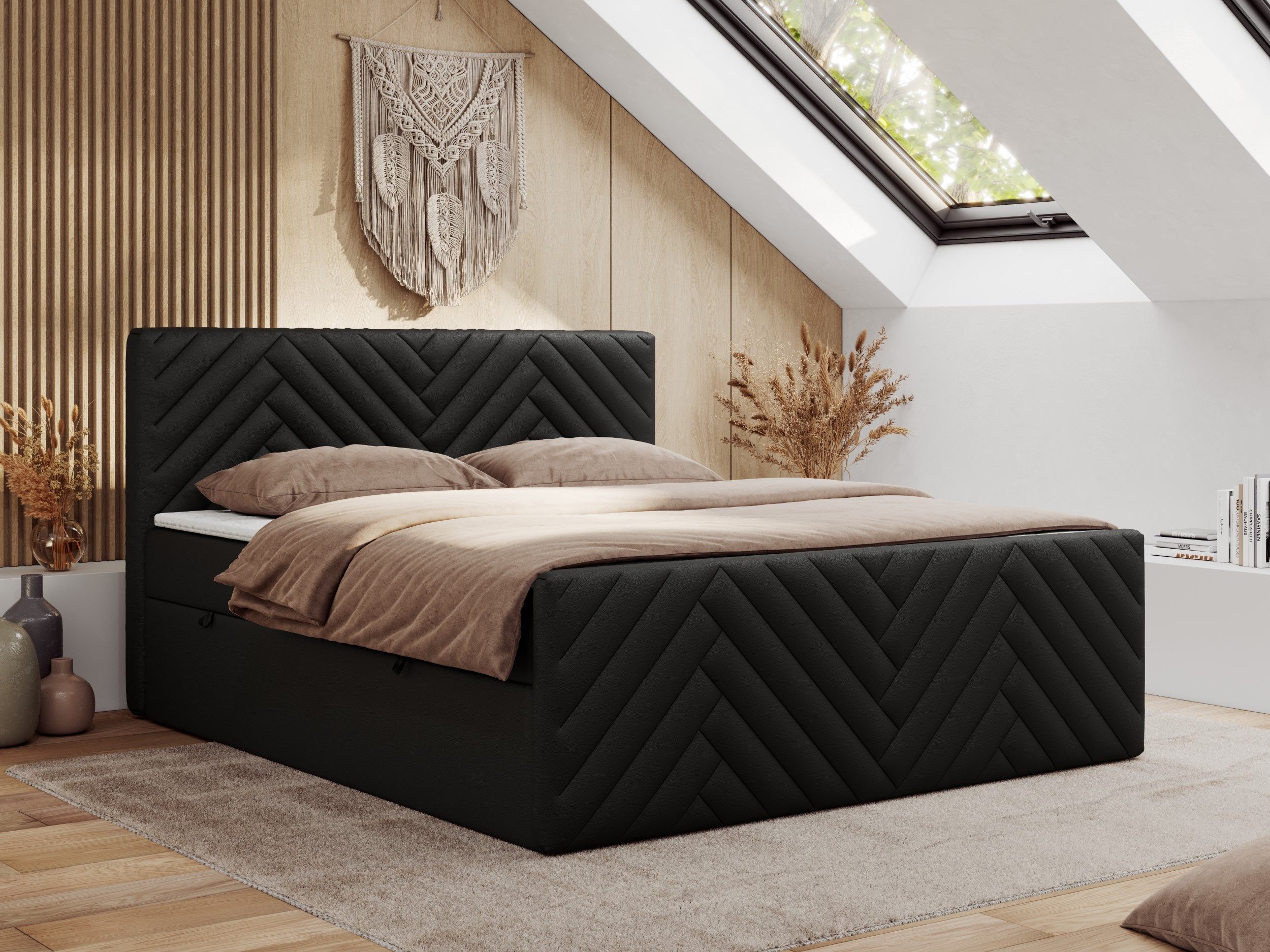 MKS MÖBEL Boxspringbett PARIS DUO (Packung, günstig online kaufen
