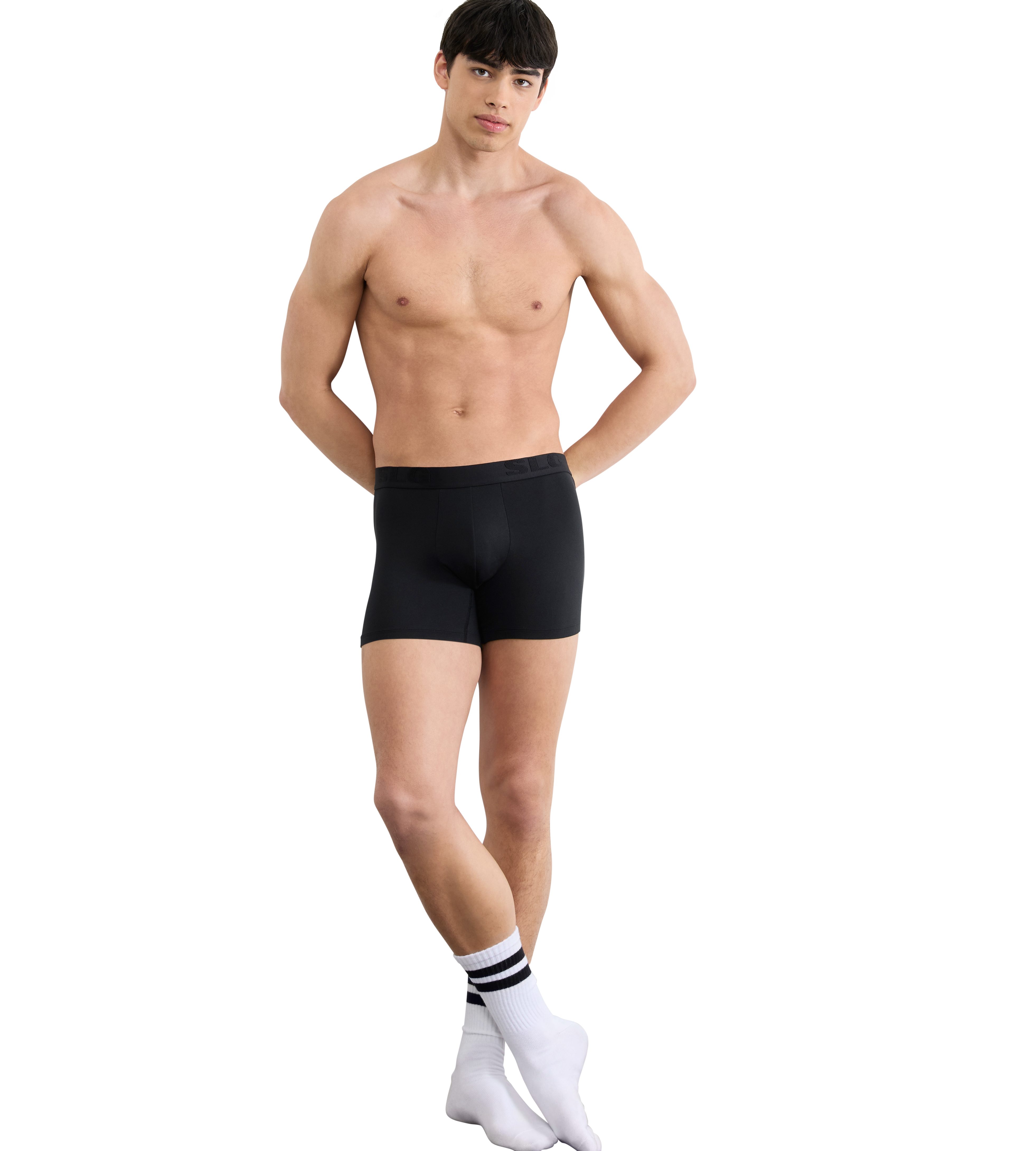 sloggi Boxershorts SLG Base Soft ohne Eingriff, mit elastischem Logobund