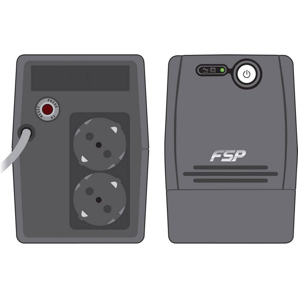 FSP Fortron USV-Anlage Unterbrechungsfreie Stromversorgung (UPS) 600 VA / 360W FP600