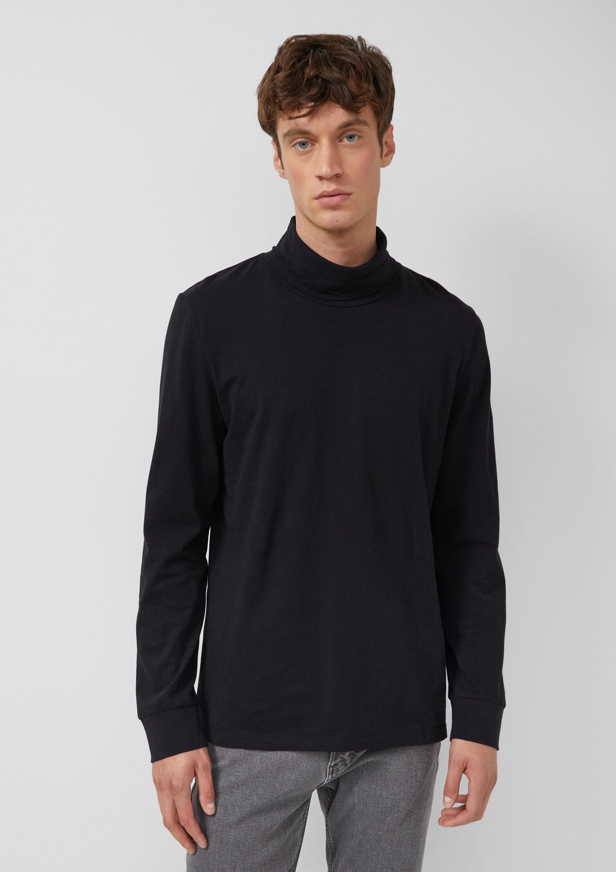 s.Oliver Langarmshirt T-Shirt Weicher Longsleeve mit Rollkragen und Ärmelbündchen