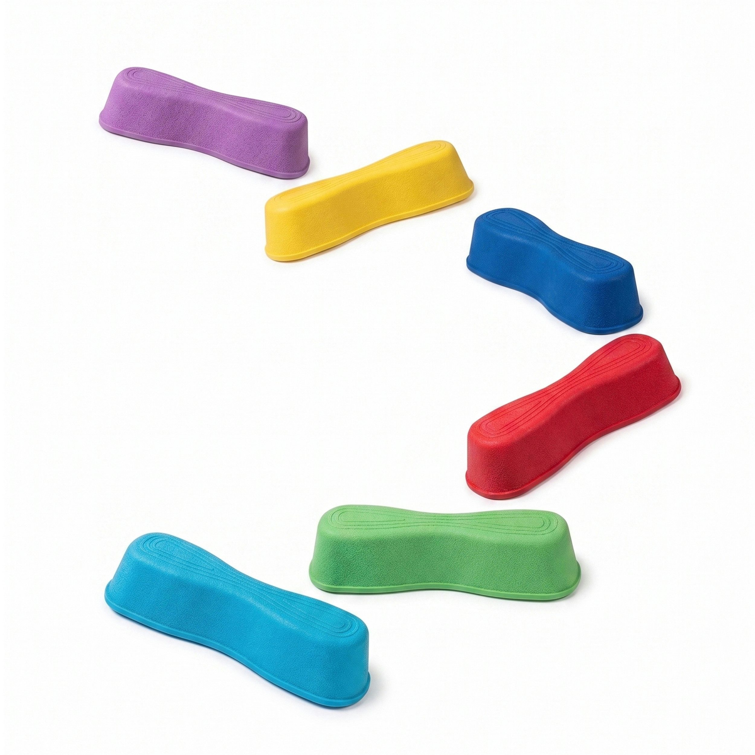 Playland Stapelspielzeug Balanciersteine für Kinder, 6er Set, bunt, bis 70 kg, indoor, Bewegungsspiel – Stapelsteine, fördert Gleichgewicht, Balance