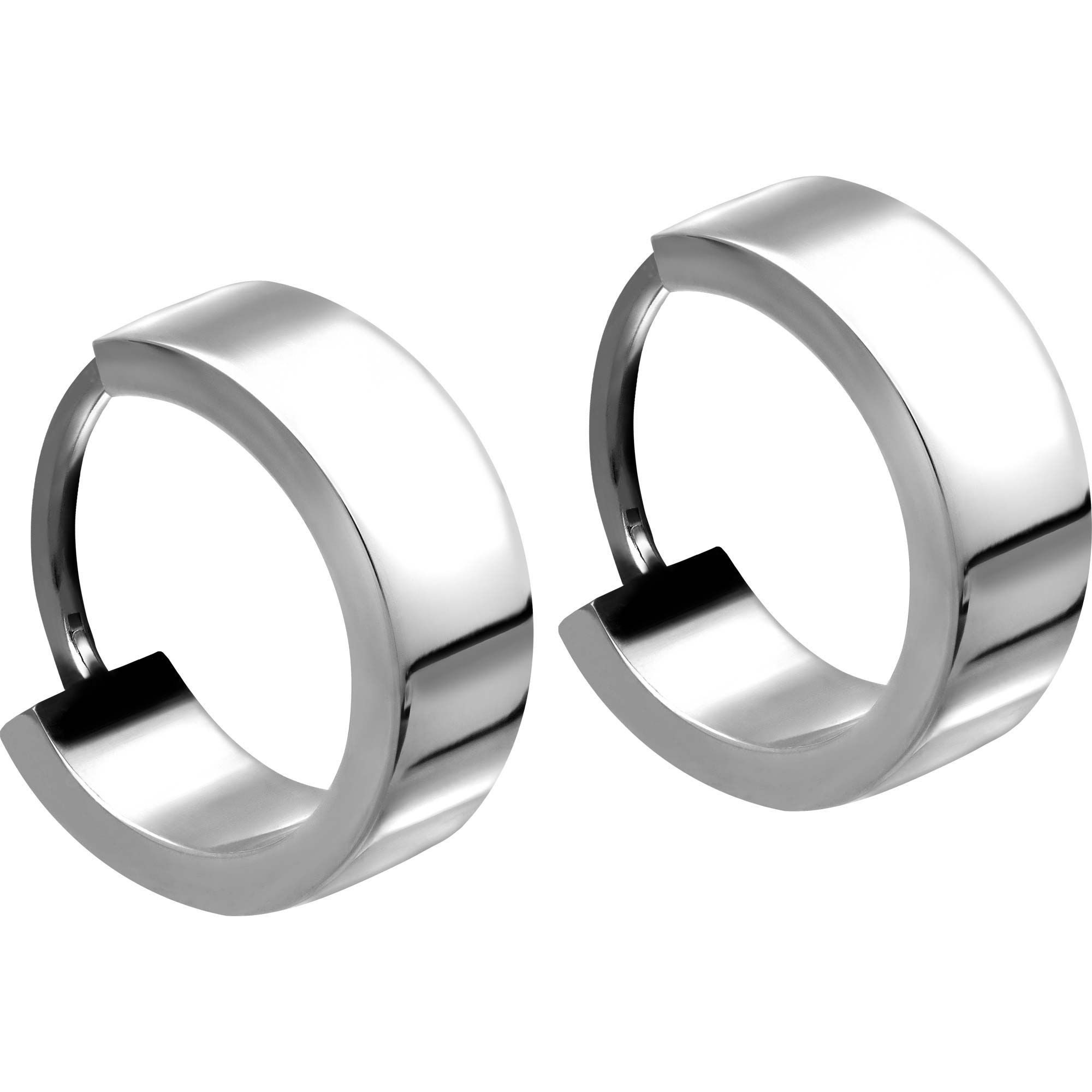 FILANGO Paar Creolen Titan Ohrclicker Creolen (Creolen, 1-tlg)