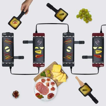 wëasy Raclette TAK12 Raclette-Set für 2 Personen, 400 W