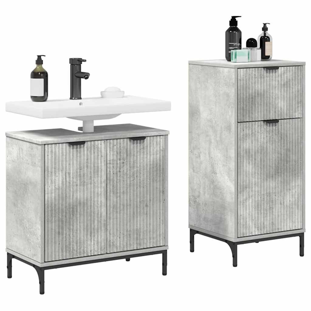 vidaXL Badezimmer-Set Badezimmermöbel Set mit Regal günstig online kaufen