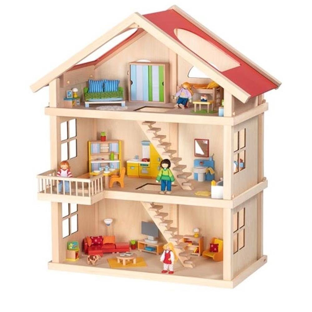 goki Puppenhaus, 86,3 cm, aus Holz, Puppenstube günstig online kaufen