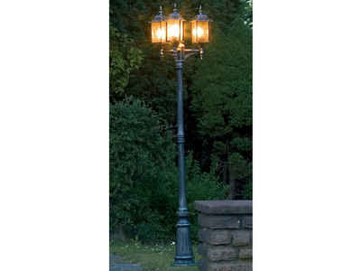 KONSTSMIDE LED Pollerleuchte, LED wechselbar, Warmweiß, Straßen-laterne, Mastleuchte Gartenlaterne, Wegbeleuchtung, H: 230cm