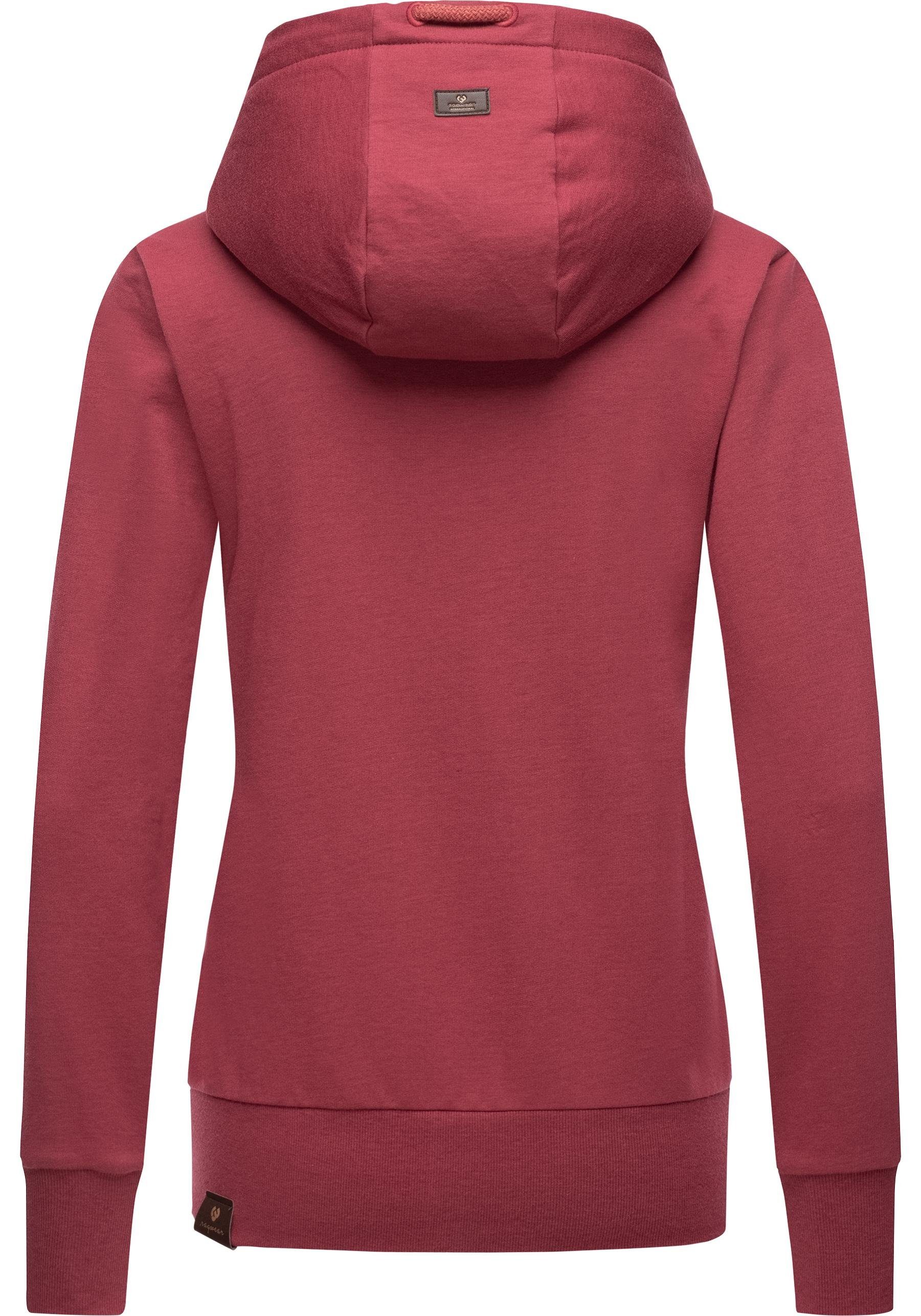 Ragwear Kapuzensweatjacke Paya Intl. sportlicher Damen Kapuzensweater mit Kordeln