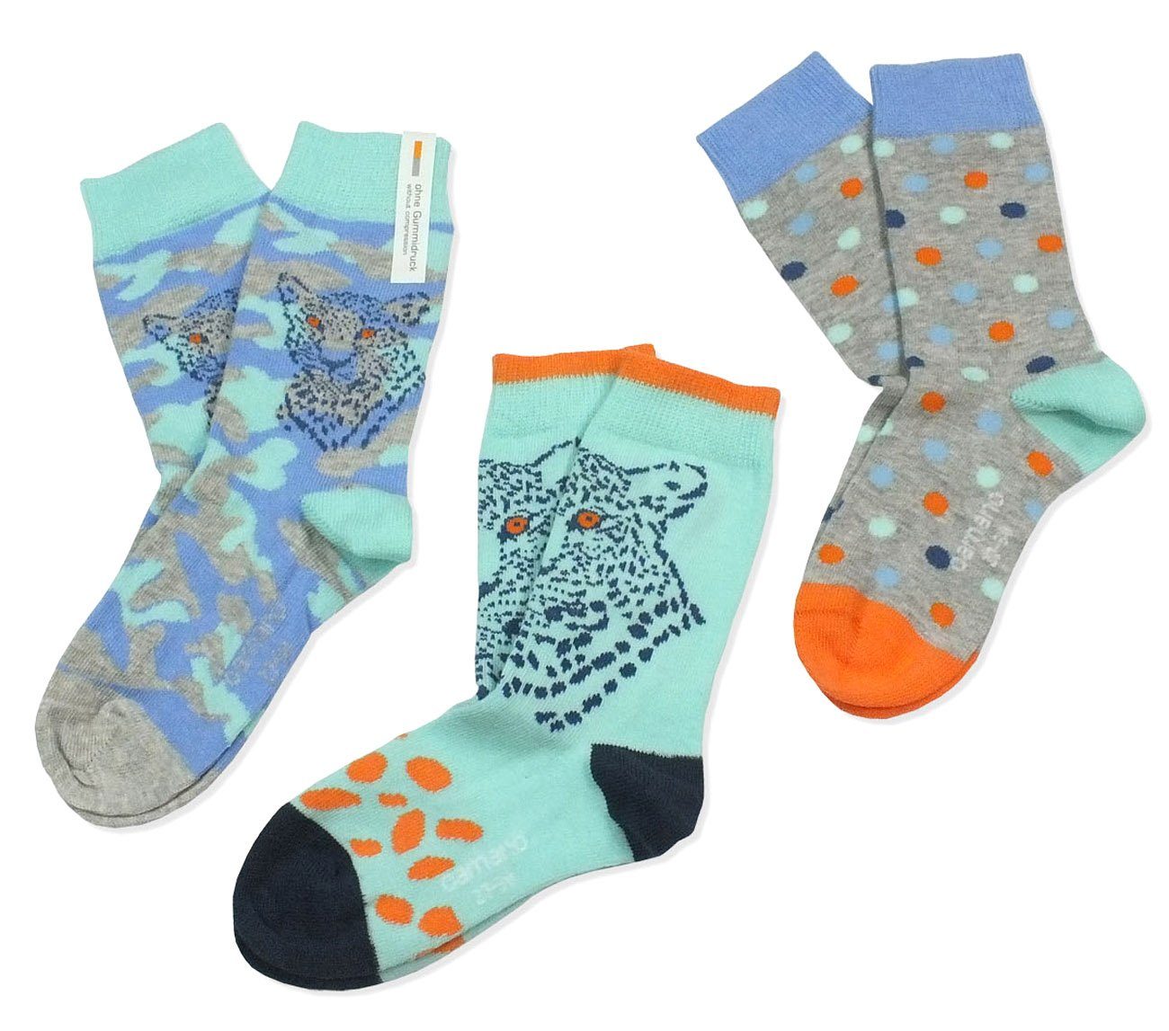 Socken, Kinder (Packung, 3 Camano 3-Paar, CA3811 Langsocken Paar) horizon 95 Kindersocken Baumwolle, Mädchen