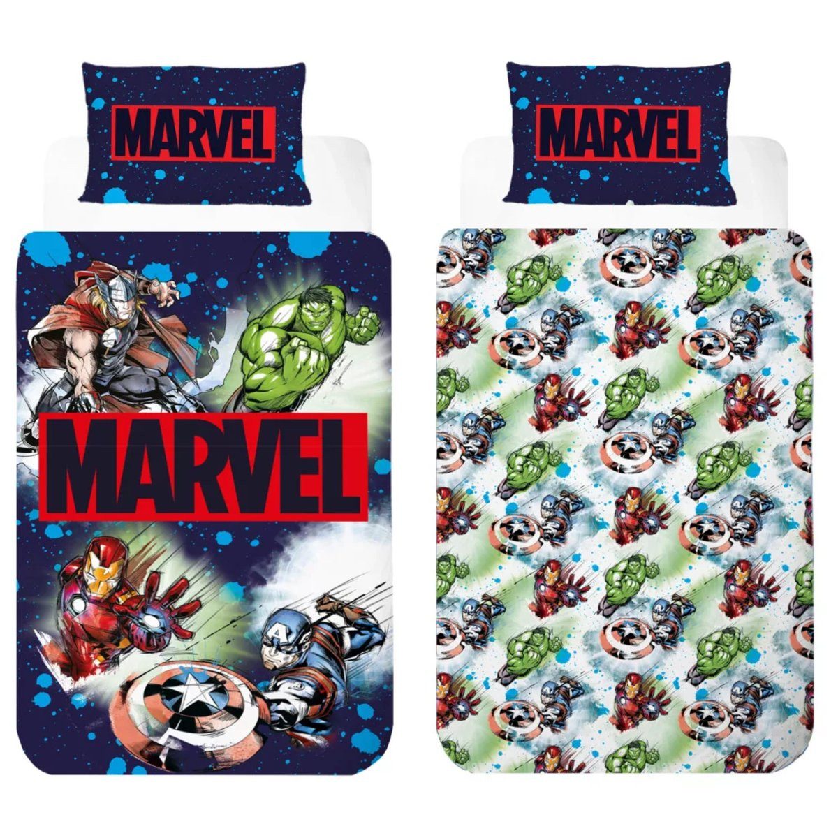The AVENGERS Kinderbettwäsche Avengers Heroes in Action Bettwäsche 140×200cm, 70×90 cm