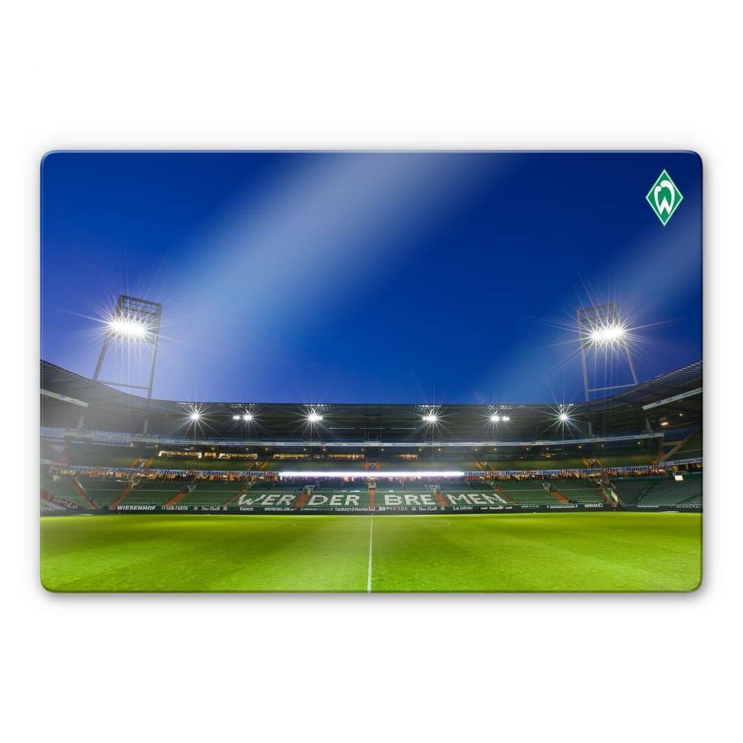 Werder Bremen Glasbild Fußball Glasbild Modern Werder Bremen Weserstadion, Sportverein Deko Изображения