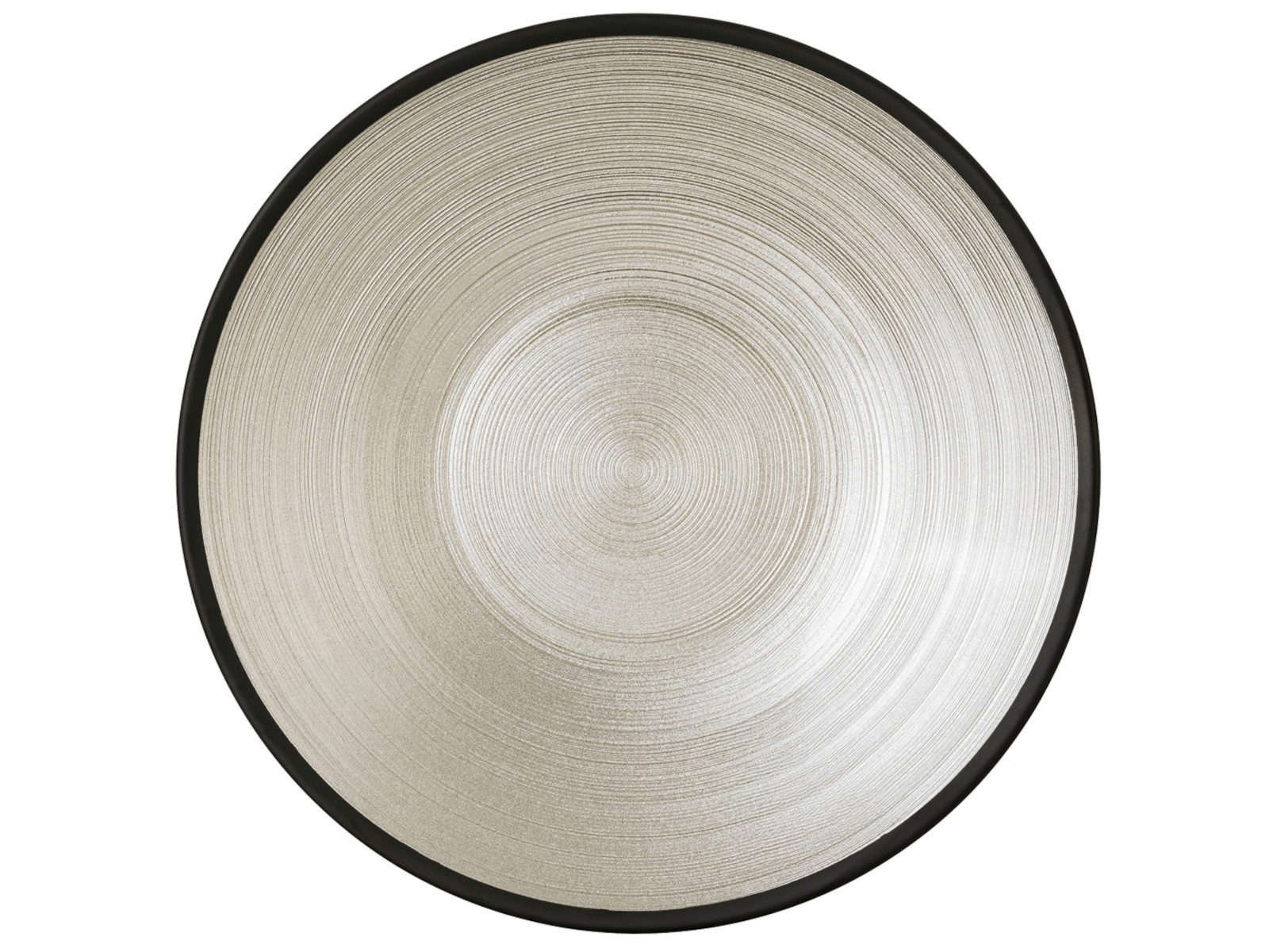 Rosenthal Schale Glass Bowls Black Schale flach 25 cm, Glas, (Schüsseln & Schalen)