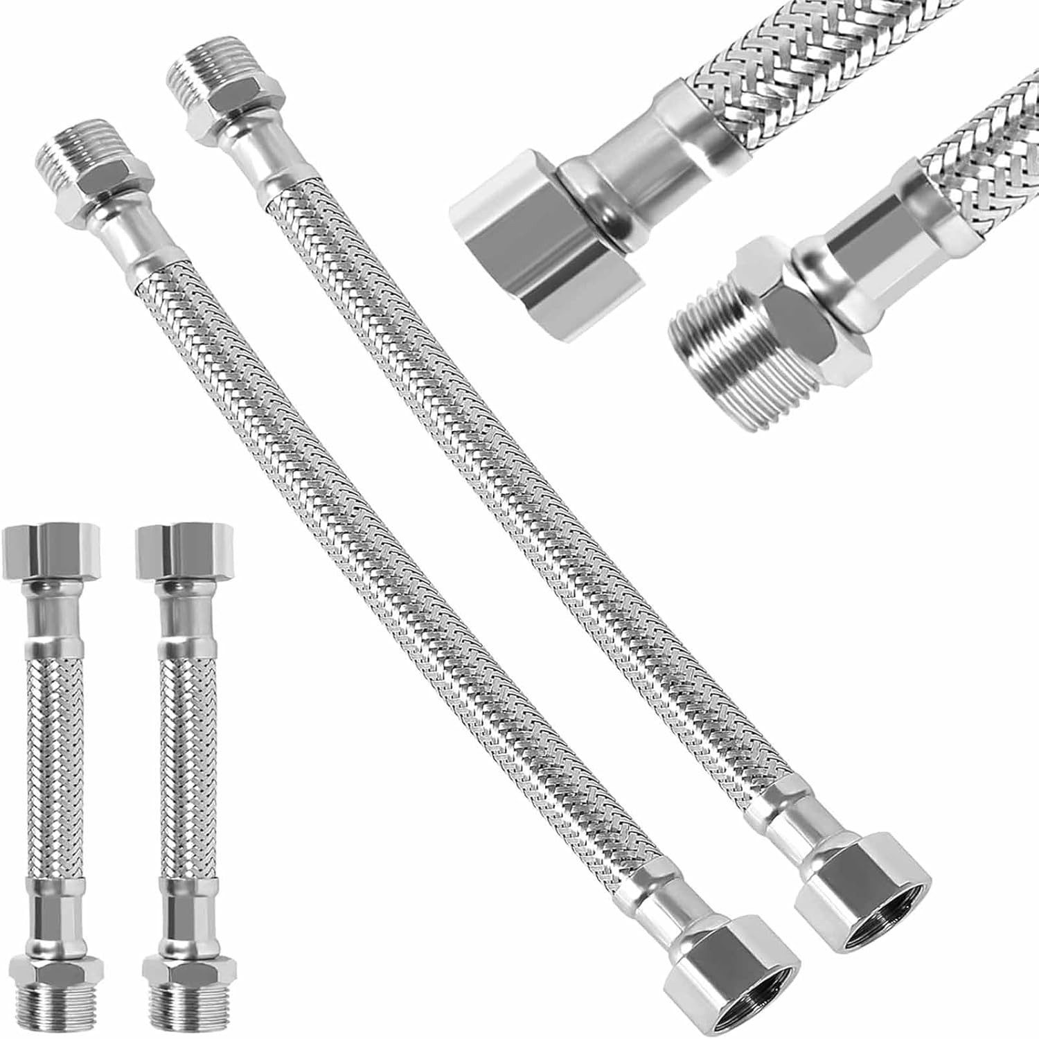 FELIXLEO Schlauchschelle Edelstahl Schlauch 3/8 Zoll 10-20cm Kink resistent, (1-St)