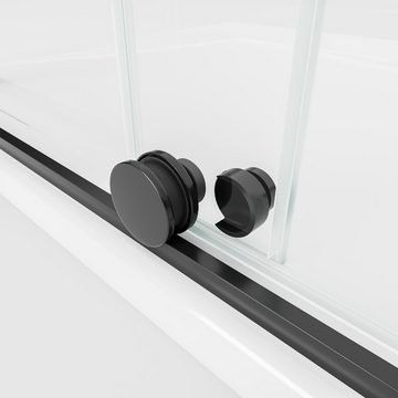 Schulte Walk-in-Dusche Alexa Style 2.0, BxH: 120 x 200 cm, 6 mm Sicherheitsglas inkl. fixil-Glassiegel, Walk In Schiebetür, Rollen unten