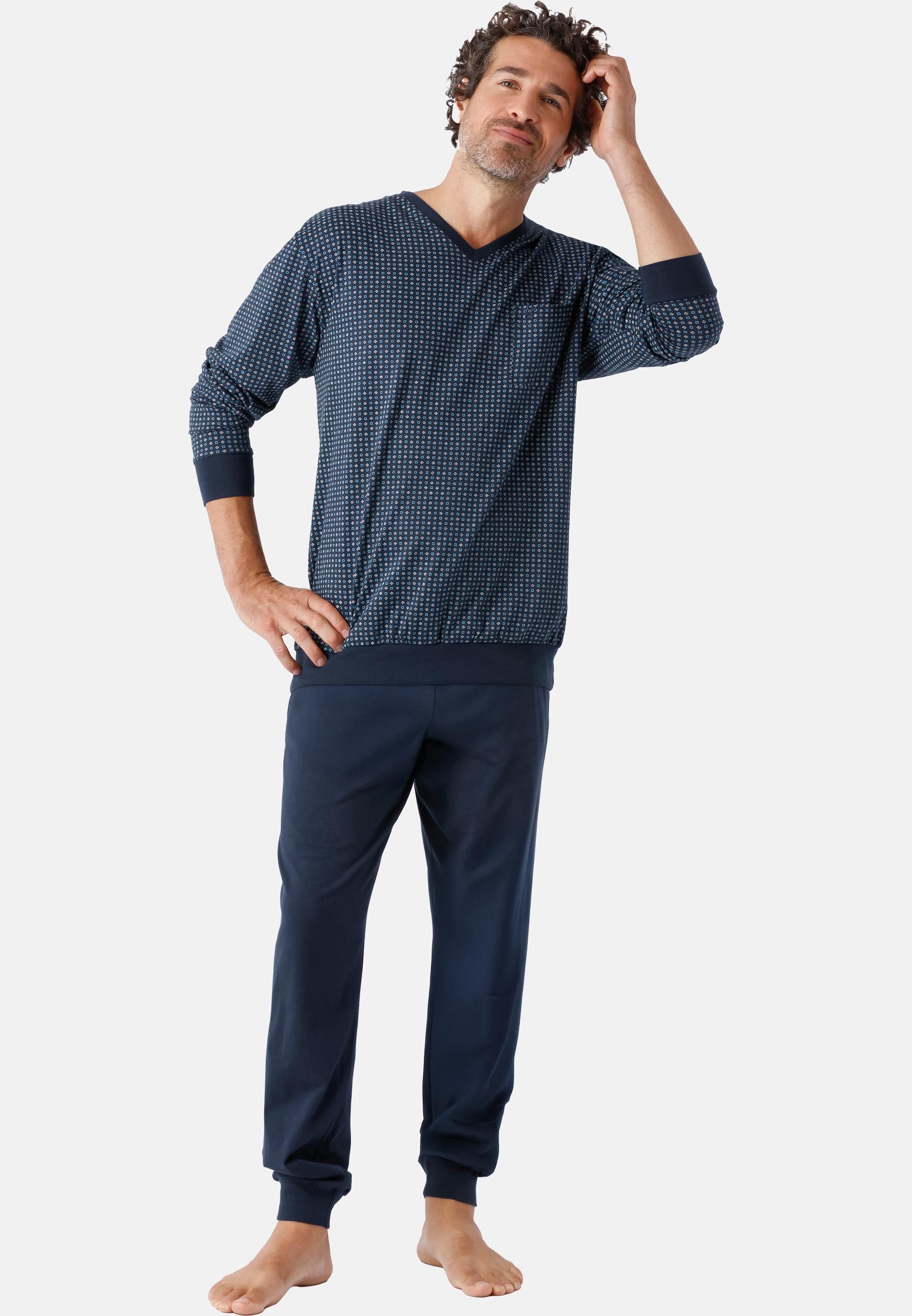 Hajo Pyjama Premium Cotton (Set, 2 tlg) Schlafanzug - Baumwolle - Atmungsaktiv