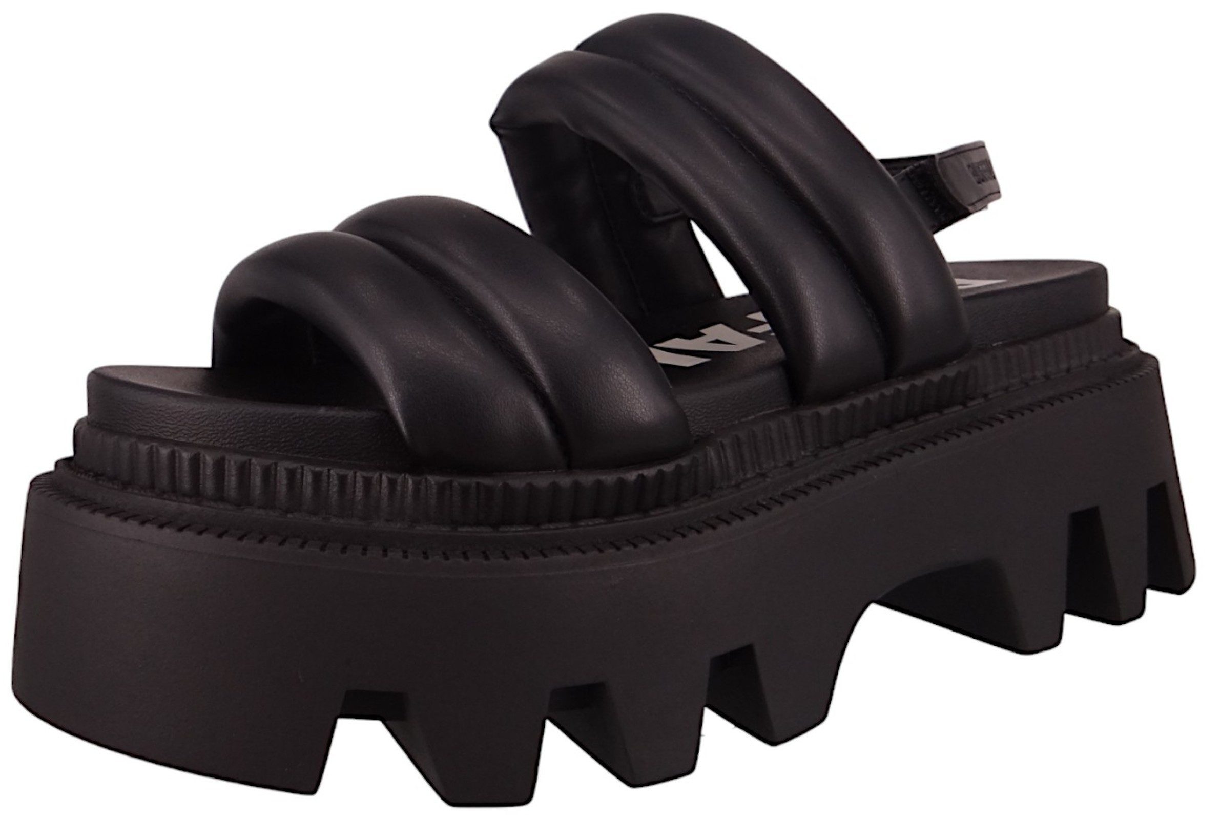 Buffalo 1602201 Flora TS Quilt Black Sandale