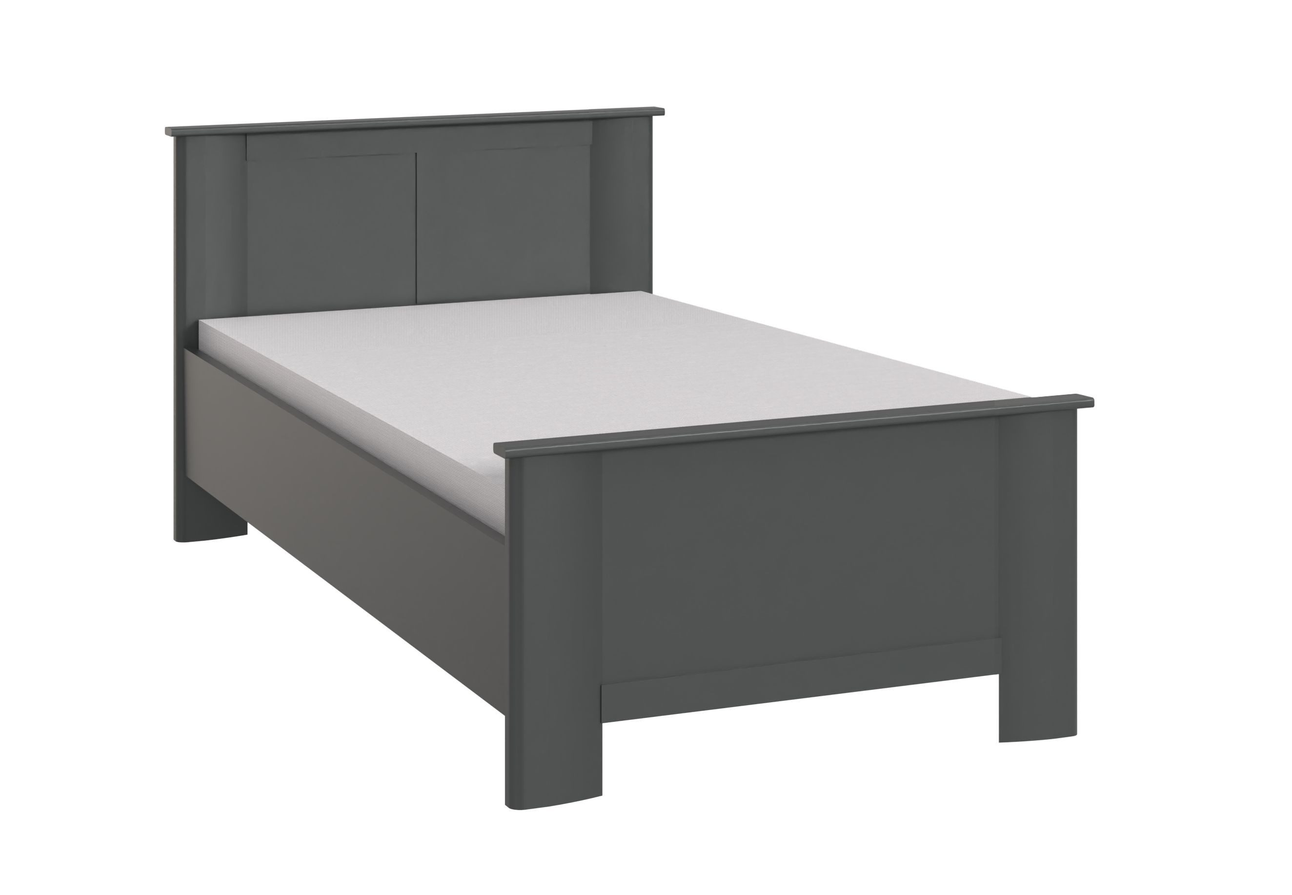 freiraum Bett Chalet, Seniorenbett, Liegefläche 100x200cm, Graphit - 109x85x210cm (BxHxT)