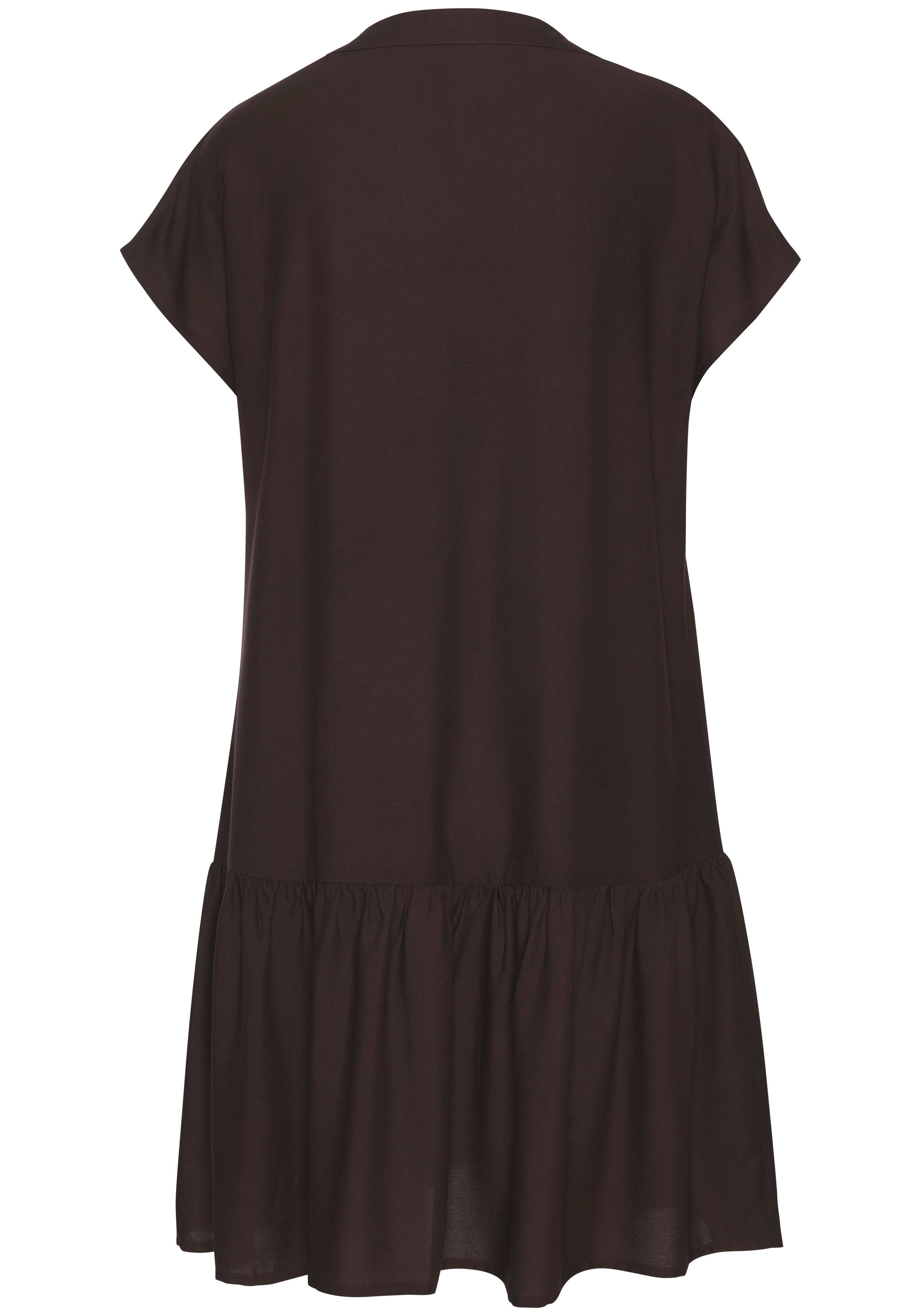 LASCANA Blusenkleid mit Volant am Rock