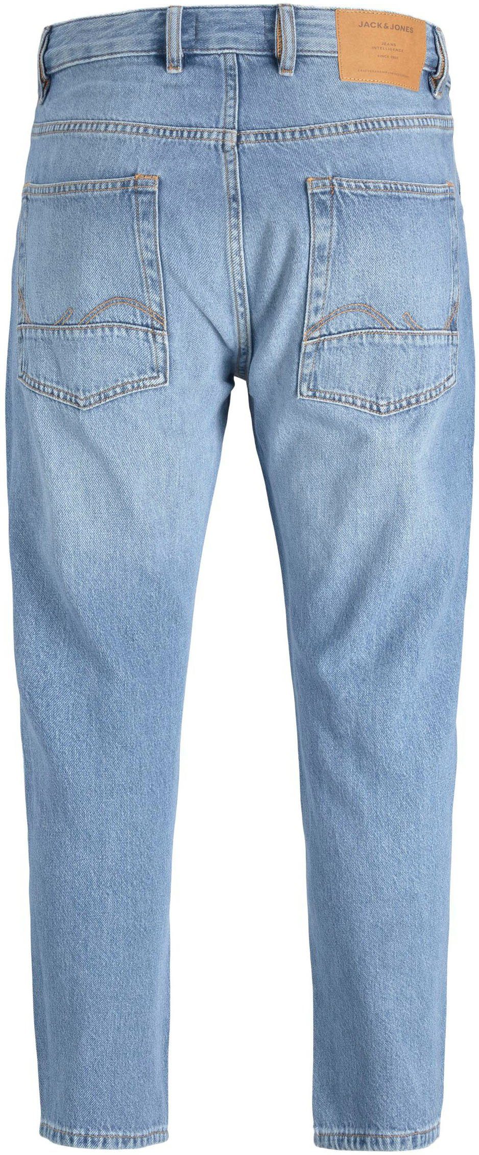 CROPPED Jack & JJORIGINAL JJIFRANK Jones Tapered-fit-Jeans light-blue-denim
