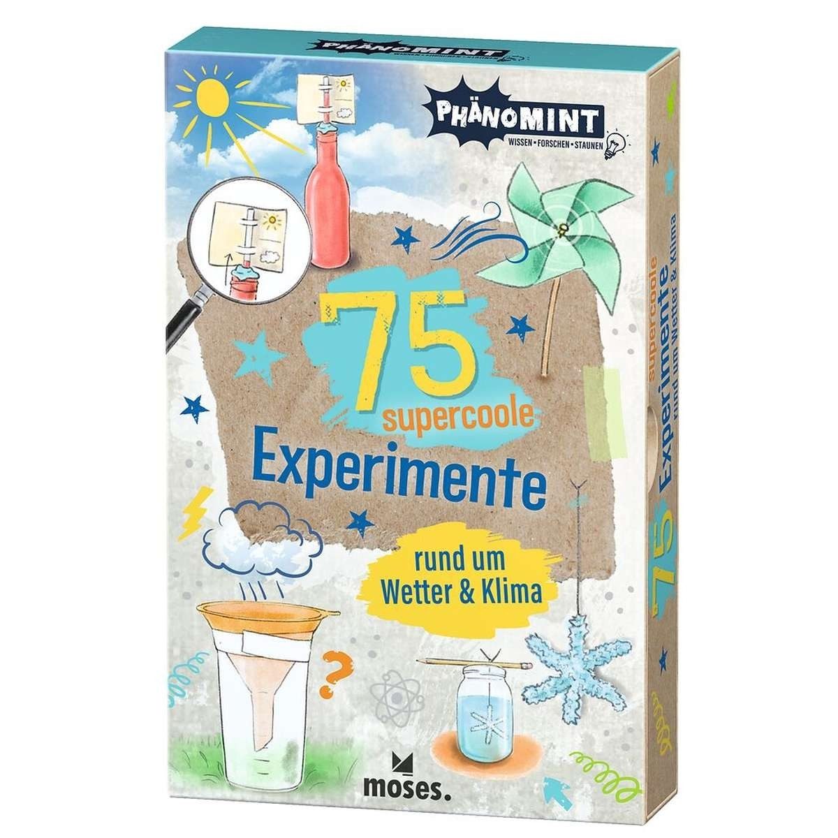 Moses. Verlag Kreativset 75 Experimente für draußen Kinder ab 8 Jahren PhänoMINT Karten