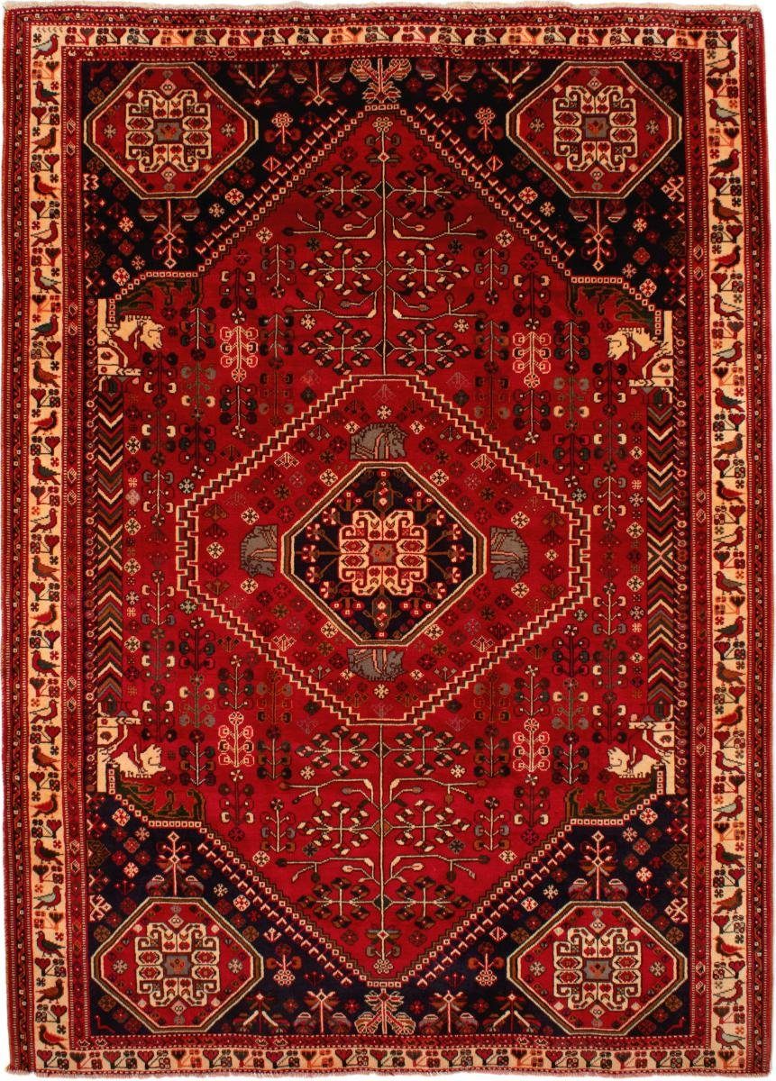 Orientteppich Shiraz 209x290 Handgeknüpfter Orientteppich / Perserteppich, Nain Trading, rechteckig, Höhe: 10 mm