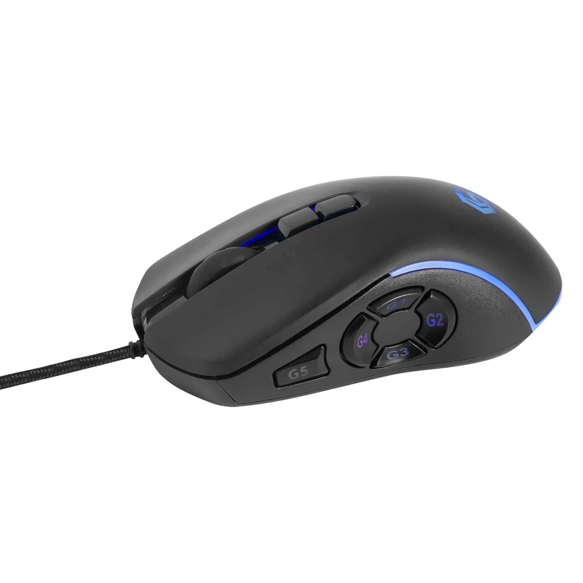 Gembird MUSG-RAGNAR-RX500 Gaming-Maus (kabelgebunden, Optimaler Komfort: für intensives und langes Spielen)