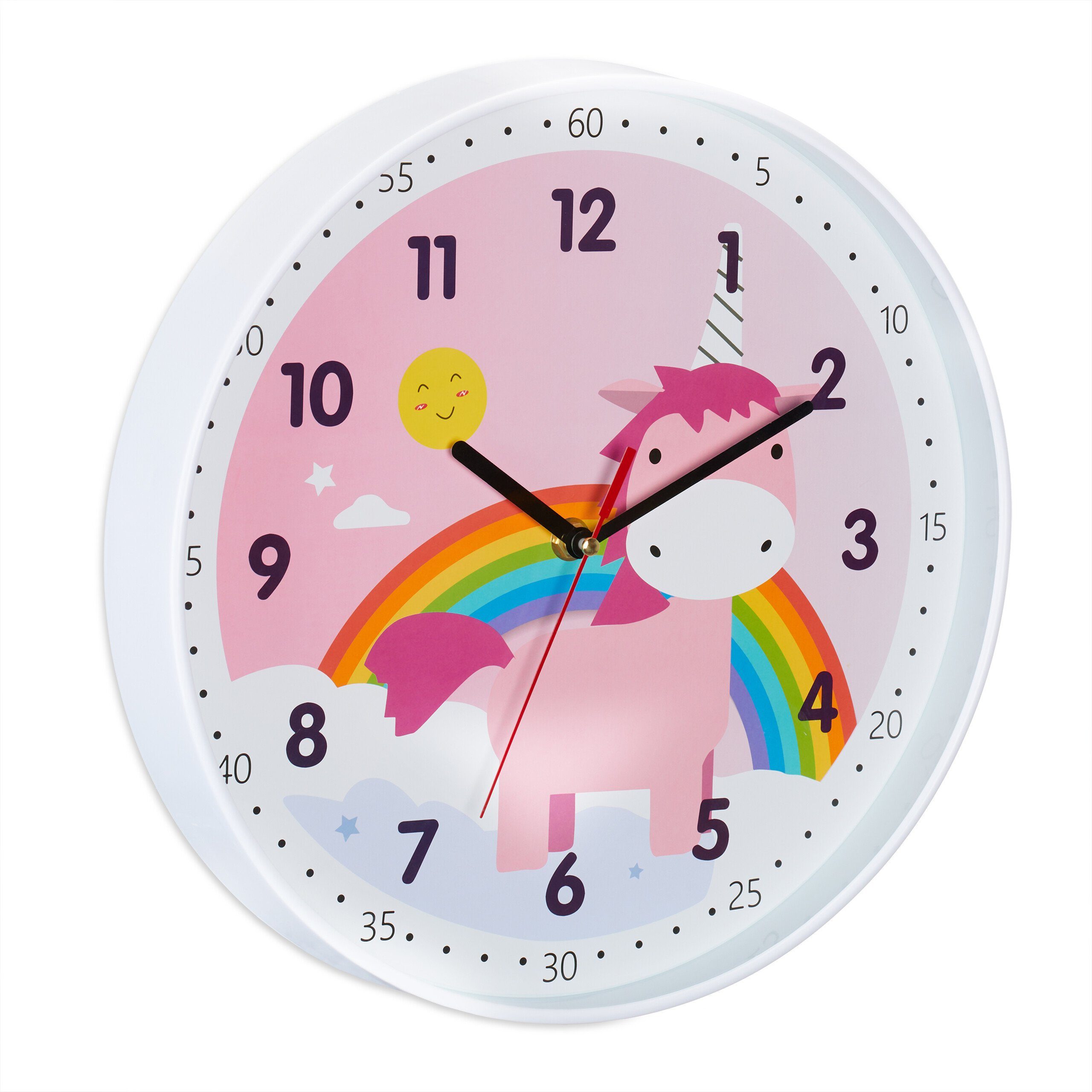 relaxdays Wanduhr Einhorn Wanduhr günstig online kaufen