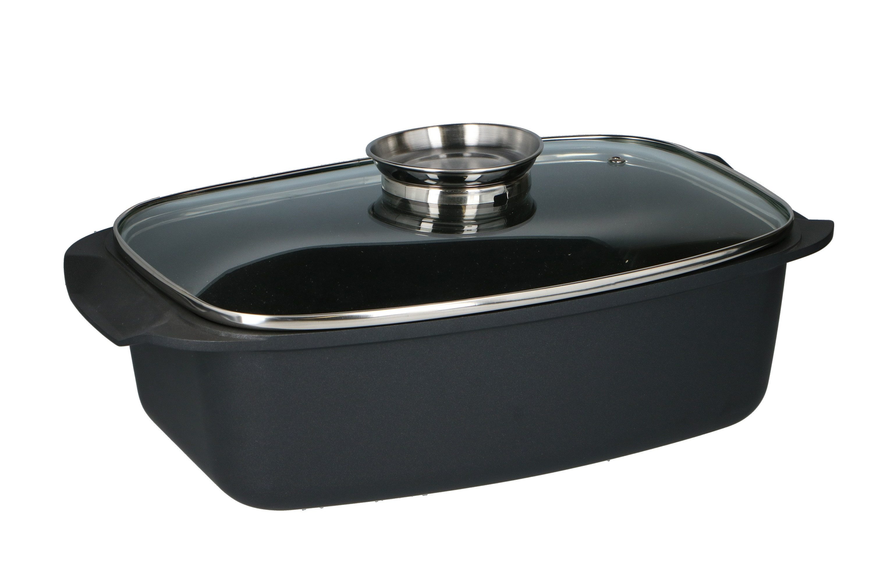 Alpina Fettpfanne alpina Bräter 5,5L Schwarz, Aluminium