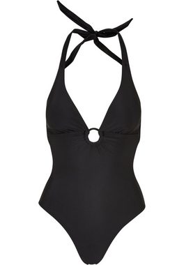 URBAN CLASSICS Badeanzug Damen Ladies Recycled Neckholder Swimsuit