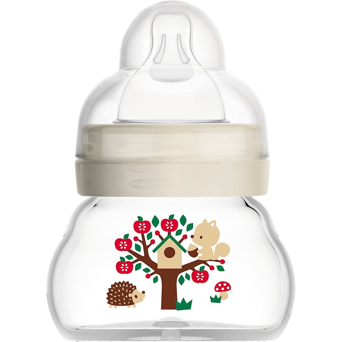 Kinder Babyernährung MAM Babyflasche Weithals Flasche Feel Good, 90 ml, Silikonsauger,