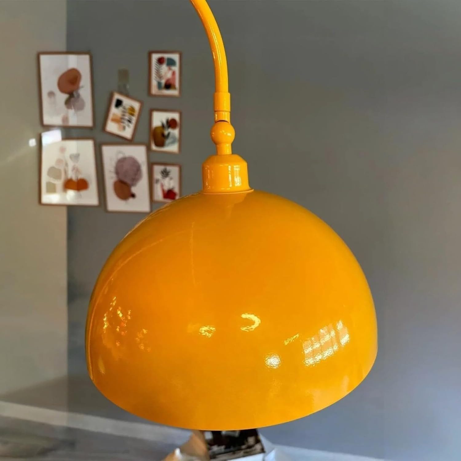 Bamyum Stehlampe Moderne Metall Stehlampe mit Dimmer, ohne Leuchtmittel, verstellbarer Lampenschirm – Bild 5 von 5