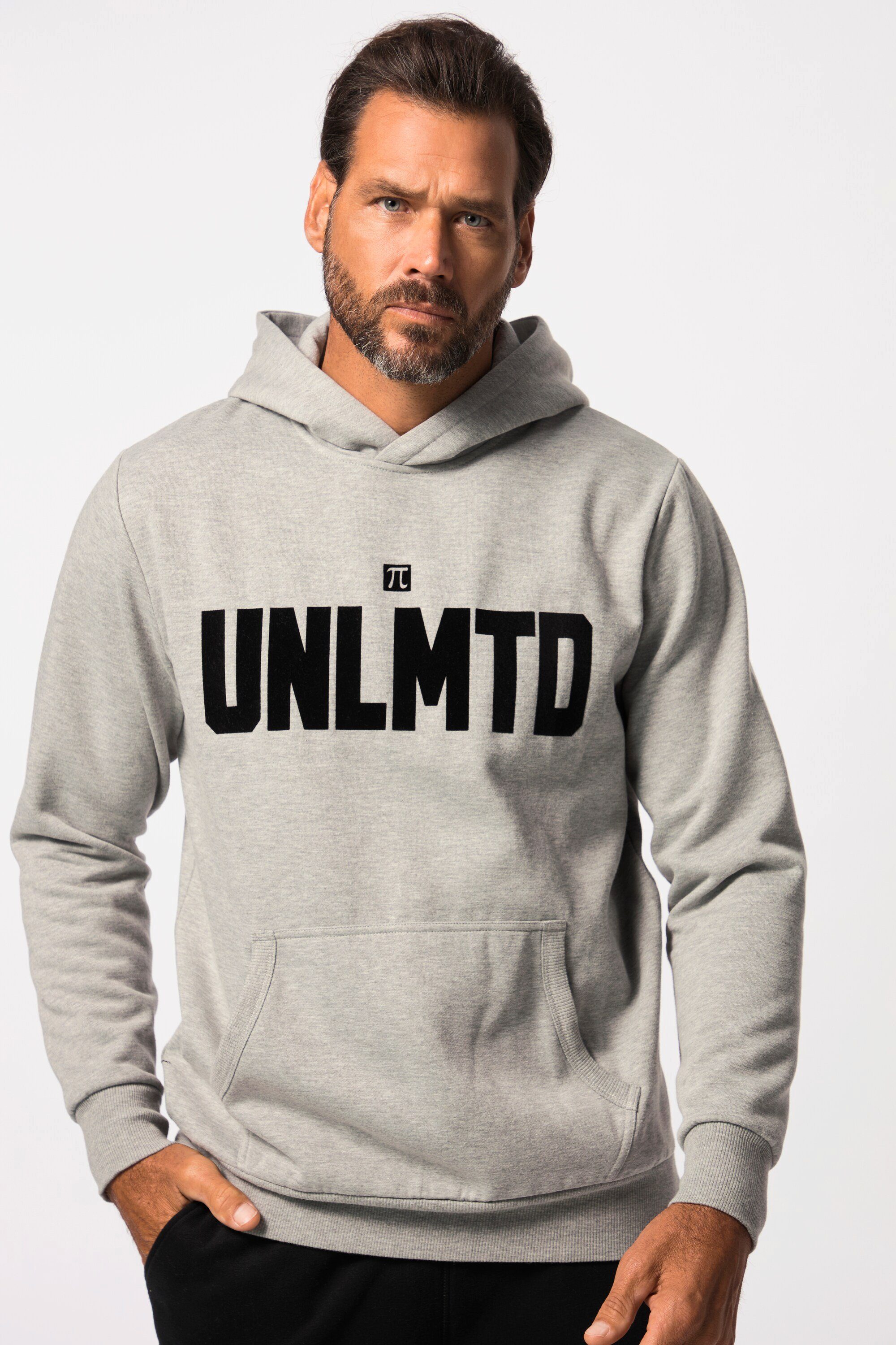 Sweatshirt Hoodie Fitness Sweat Kapuze Flock-Print
