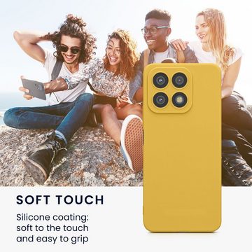 kwmobile Handyhülle Hülle für Honor X8a, Backcover Silikon - Soft Handyhülle - Handy Case in Strahlend Gelb