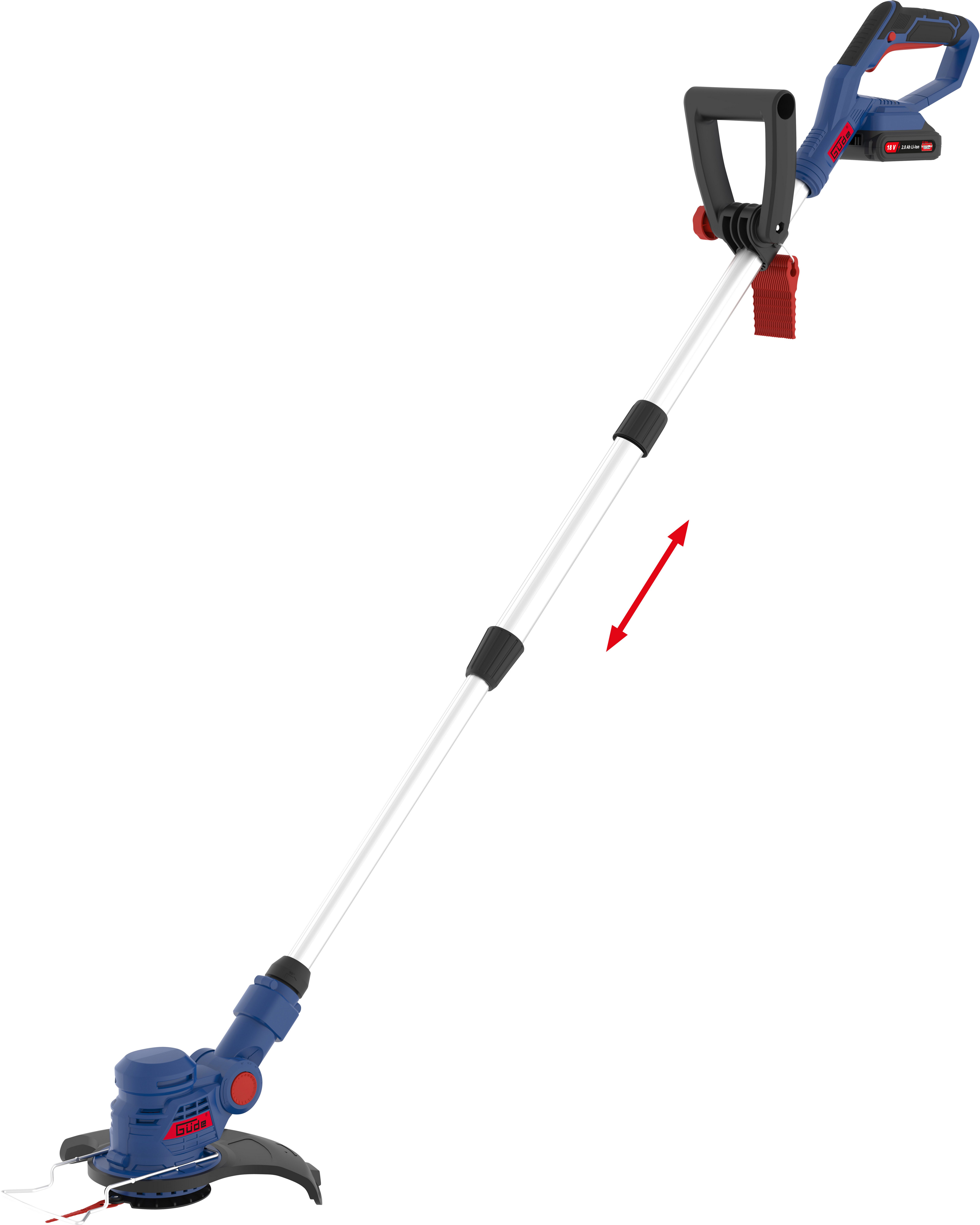 Güde Akku-Rasentrimmer RT 18-201-05, 25,5 cm Arbeitsbreite Messer