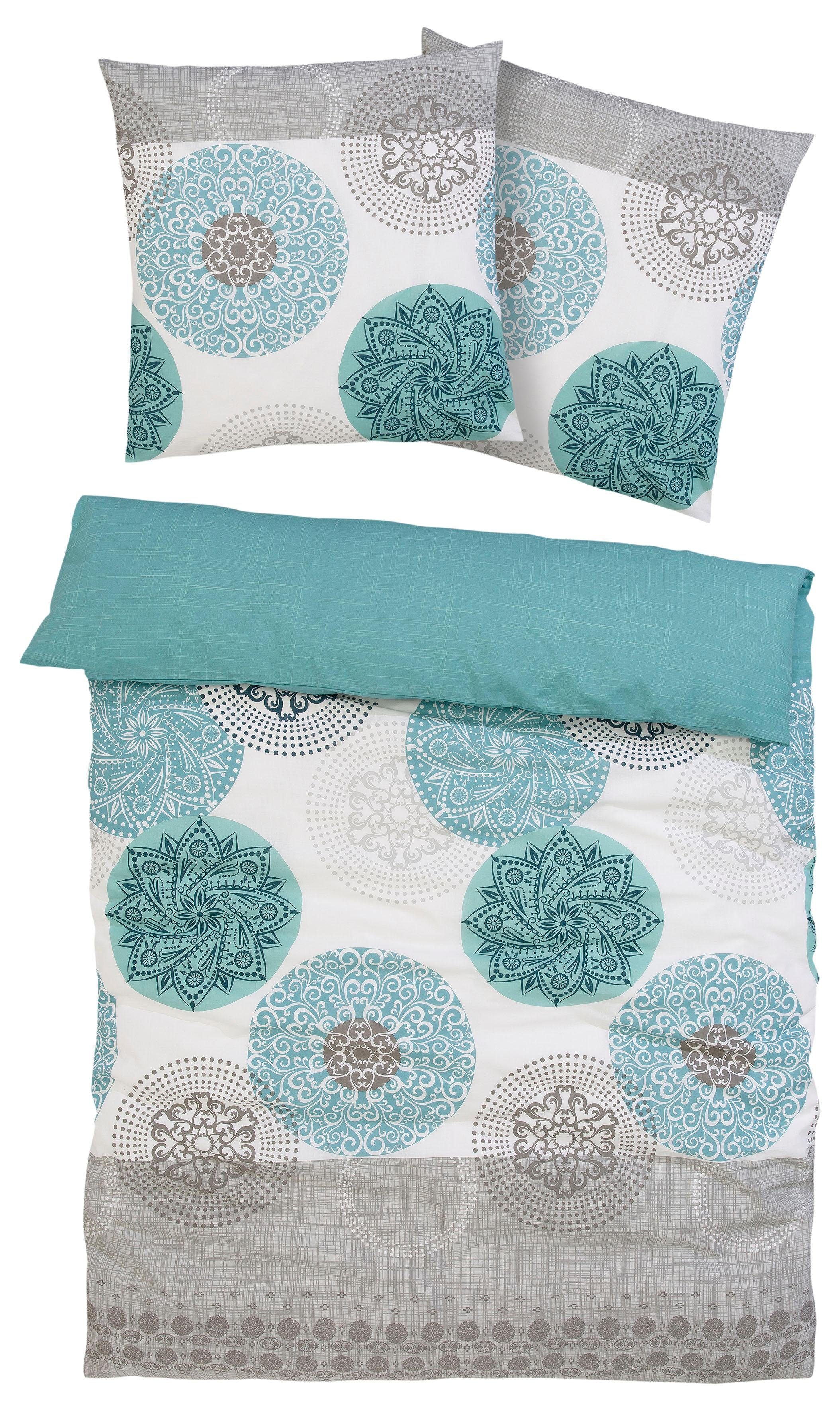 OTTO home Bettwäsche Tesso in Gr. 135x200, 155x220 oder 200x200 cm, Biber, 2 teilig, Bettwäsche mit Ornamenten und in verschiedenen Qualitäten