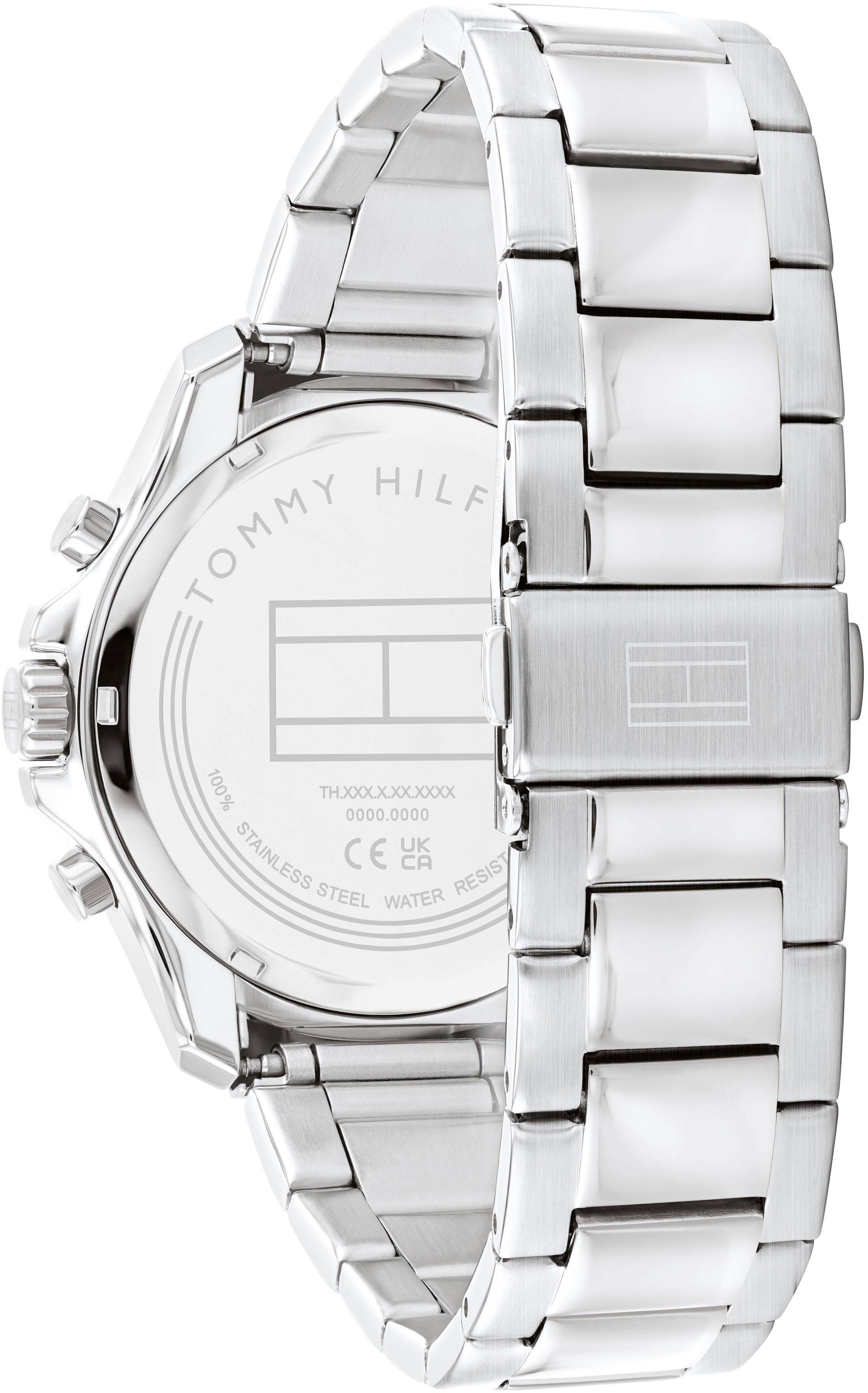 Tommy Hilfiger Multifunktionsuhr JORDAN 1792094, Quarzuhr, Armbanduhr, Herrenuhr, Datum, Edelstahlarmband