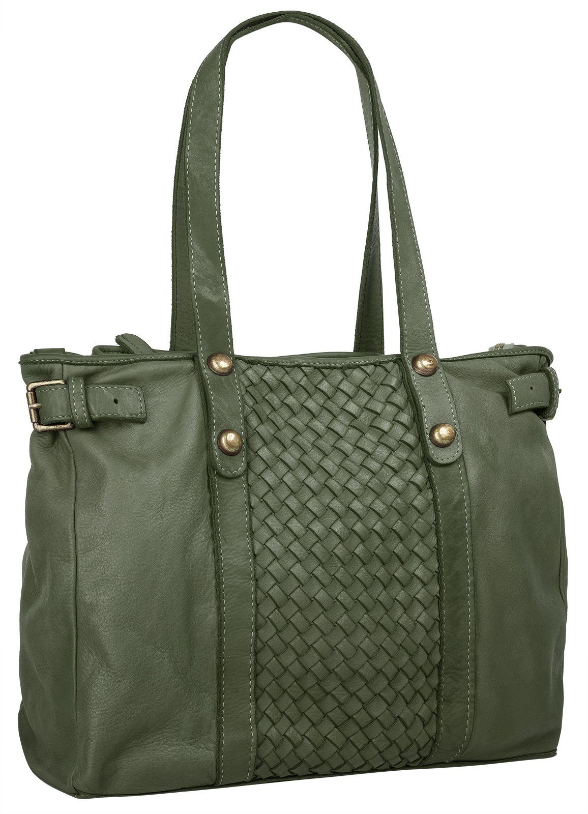 Samantha Look Shopper (1-tlg), echt Leder, Made in Italy