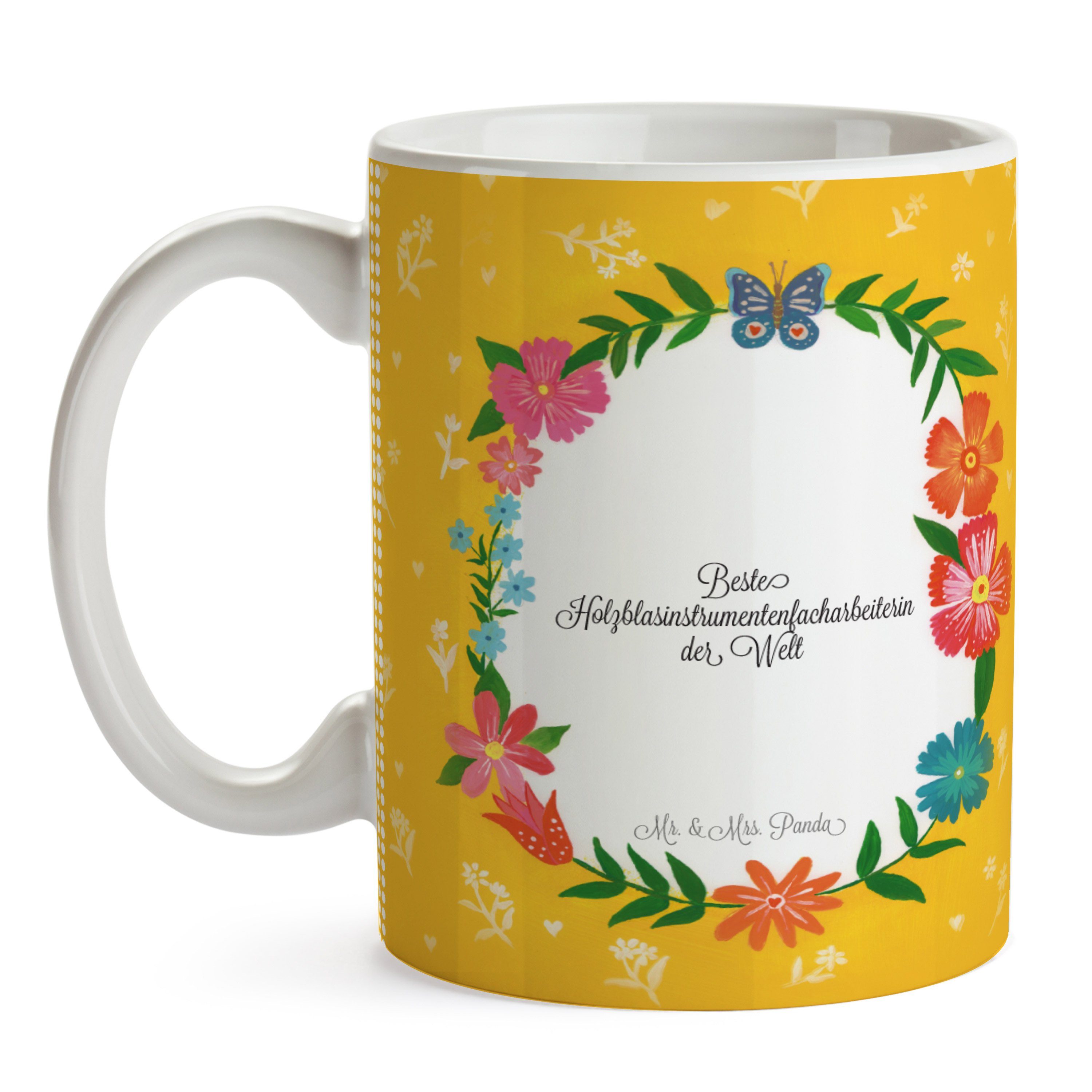 Mr. & Becher, Keramik Mrs. Holzblasinstrumentenfacharbeiterin Geschenk, Panda Absc, Abschied, - Tasse