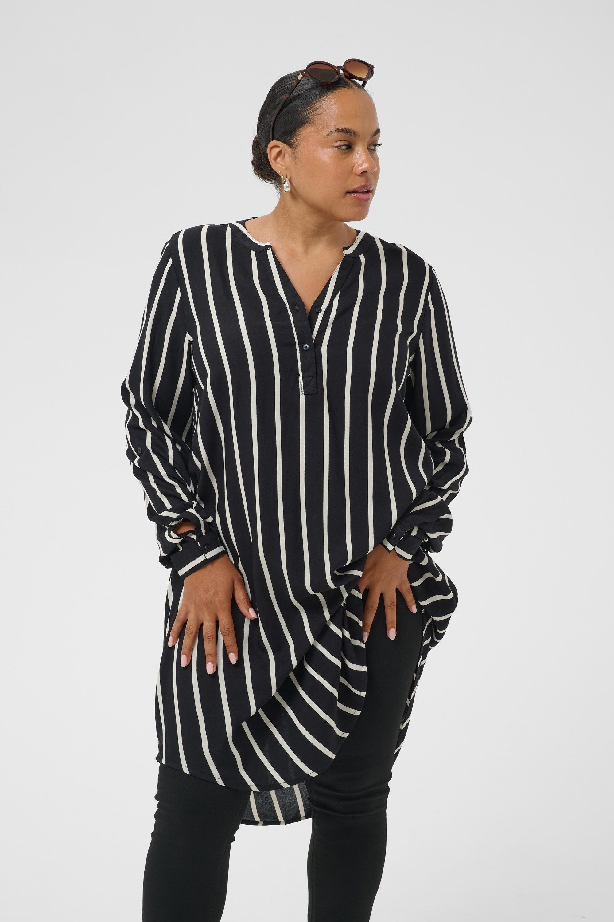 KAFFE Curve Blusenkleid Kleid KCmilana Große Größen – Bild 3 von 5