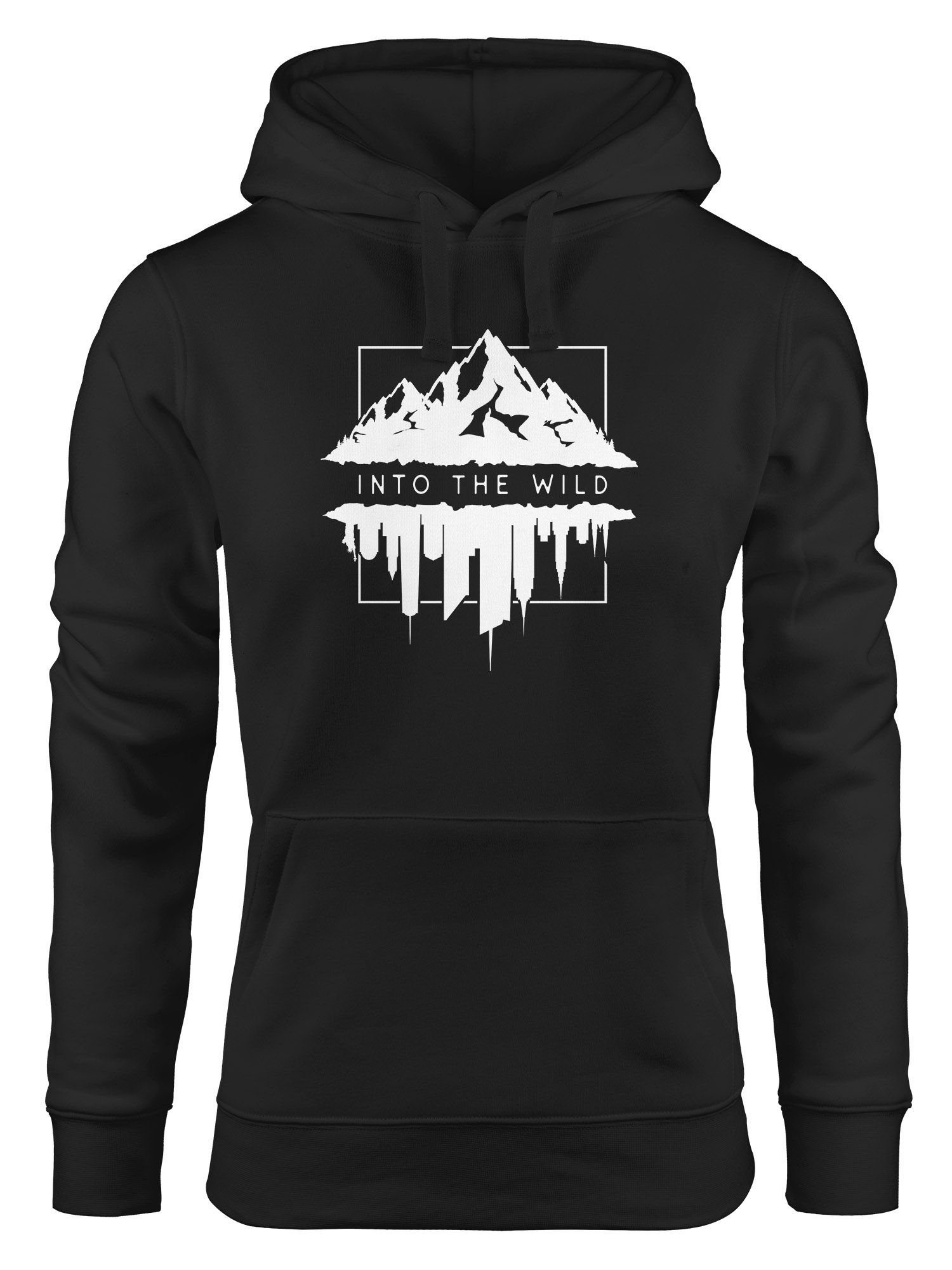 Hoodie Hoodie Damen Into The Wild Berge Skyline Kapuzen-Pullover Frauen Neverless®