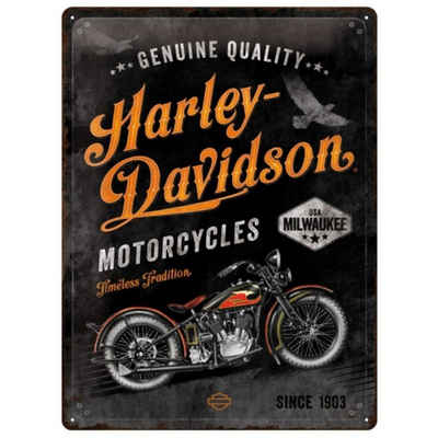 Nostalgic-Art Metallschild Blechschild 30 x 40 cm - Harley-Davidson - Timeless Tradition